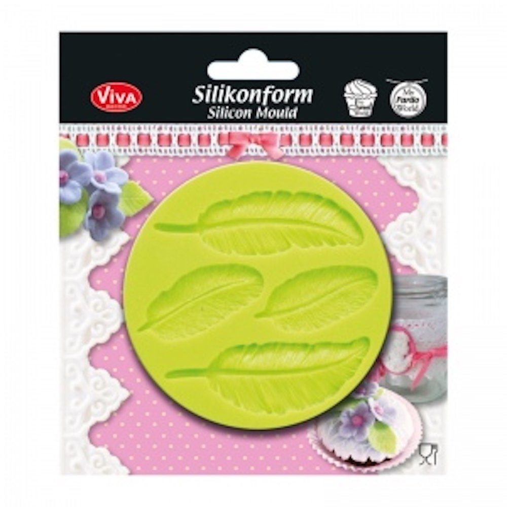 Viva Decor Ausstechform Viva Decor Silikonform, Ø 9 cm, Federn, Silikon Silicon