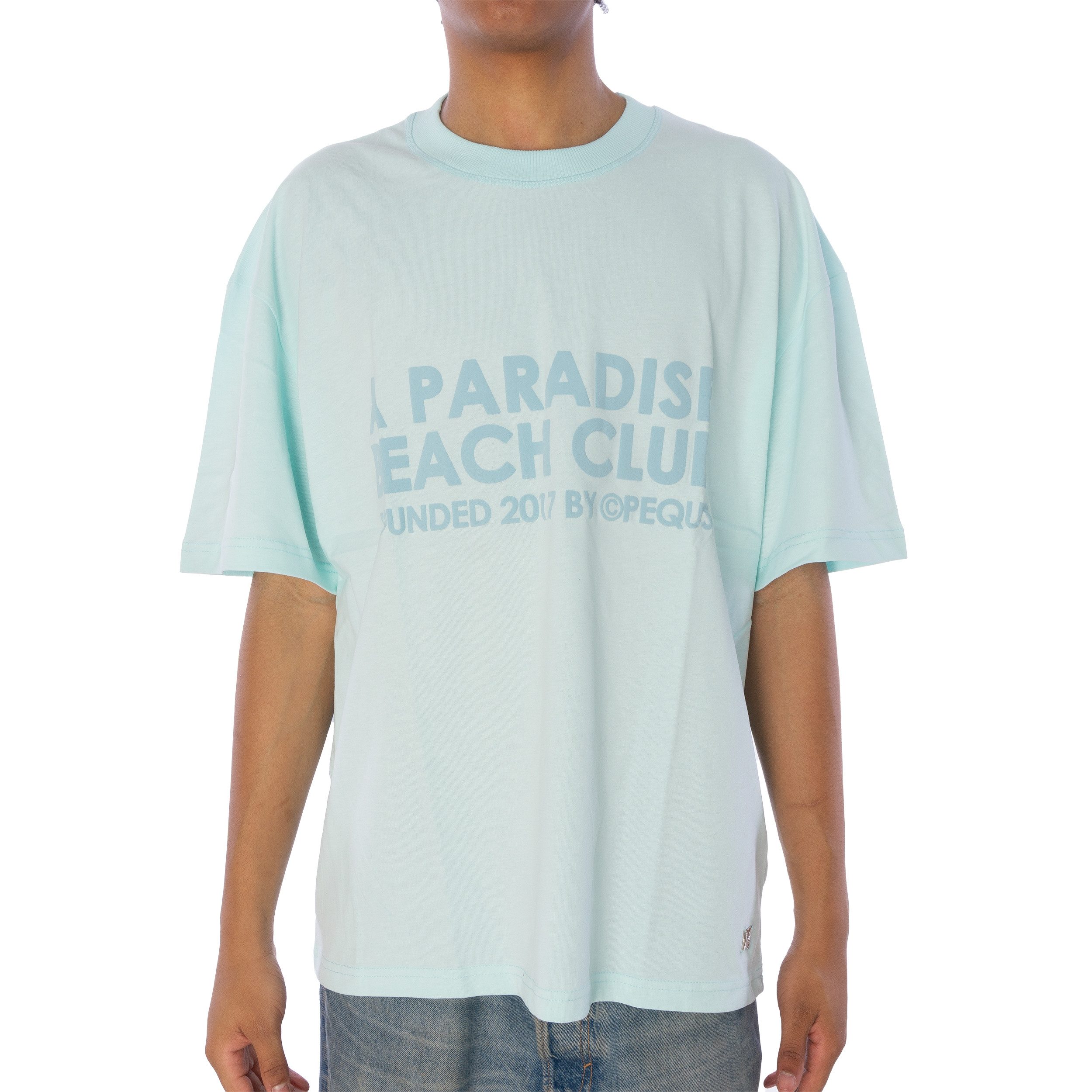 PEQUS T-Shirt T-Shirt Pequs A Paradise Beach Club Front