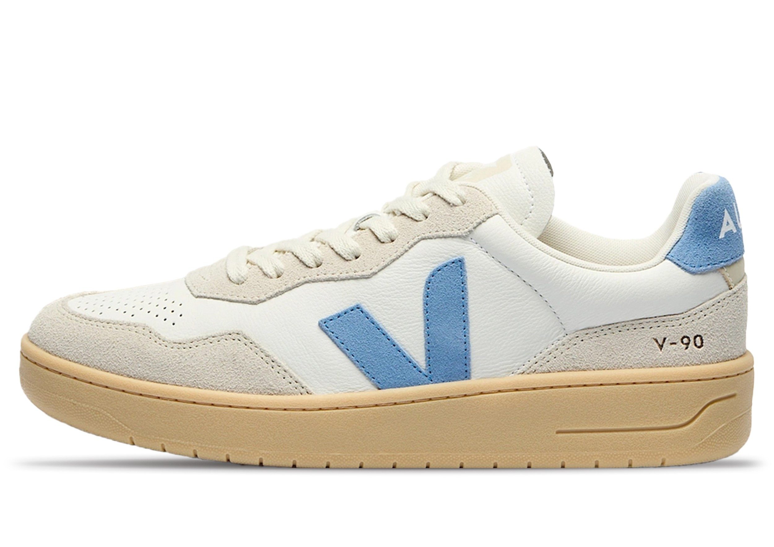 VEJA V-90 Leather, weiß Кроссовки