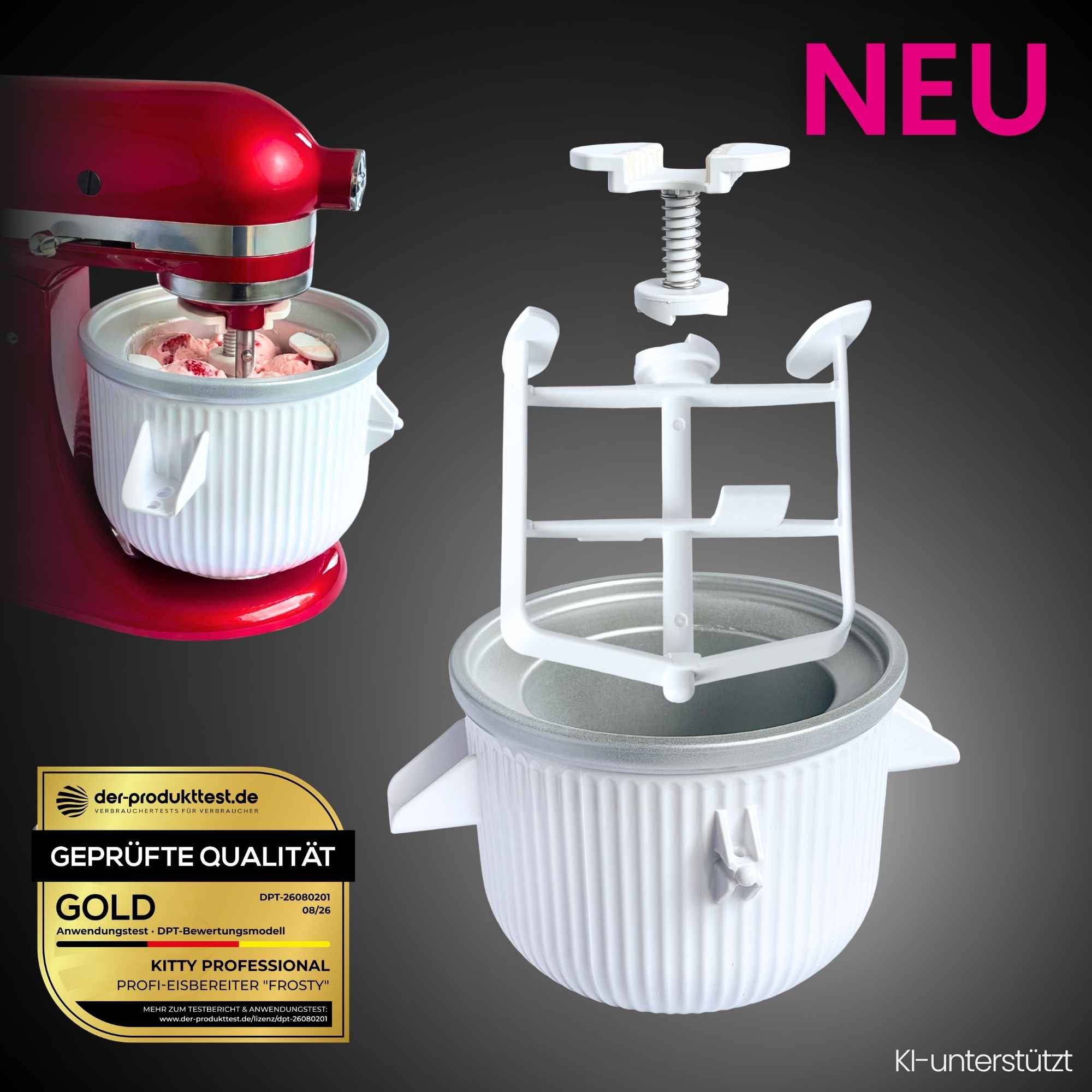 Kitty Professional Küchenmaschinenschüssel Profi-Eisbereiter "Frosty", (3-tlg)