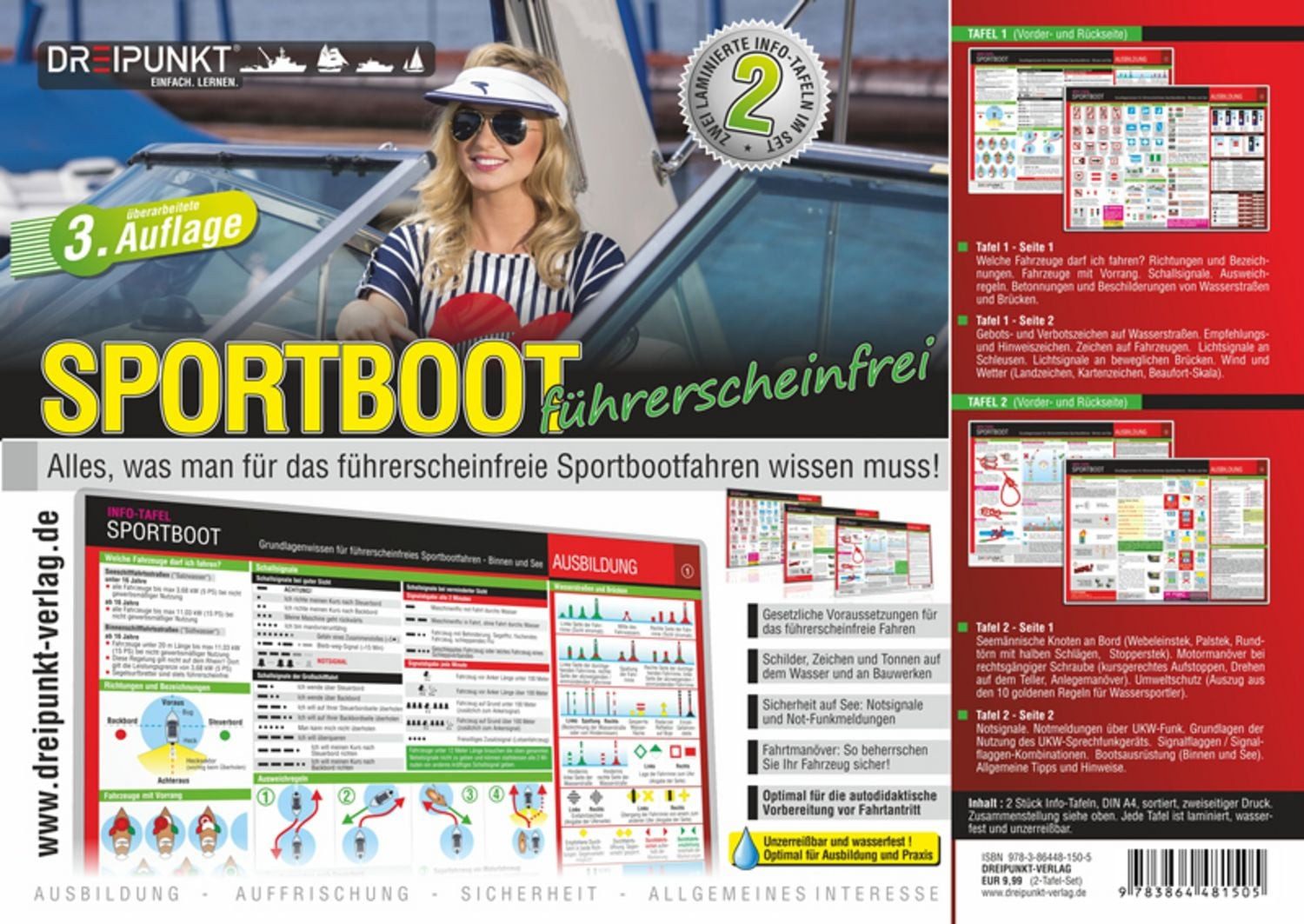 Info-Tafel-Set Sportboot führerscheinfrei / Schulze Media GmbH