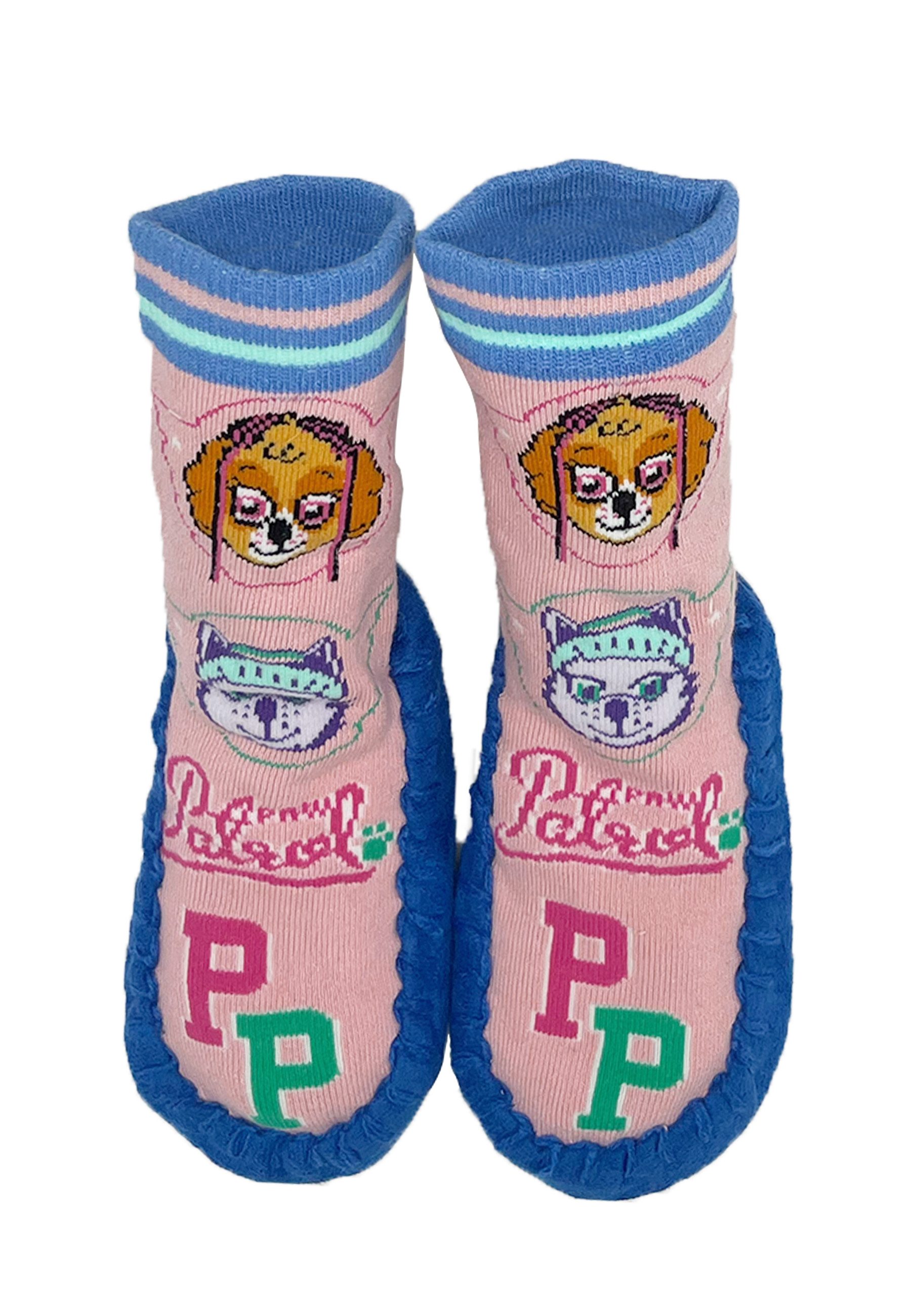 PAW PATROL Mädchen Hausschuh-Socken Stopper-Socken Hausschuh