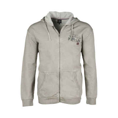 Kitaro Kapuzensweatjacke sweat Jacke mit Logo und Print auf der Brust