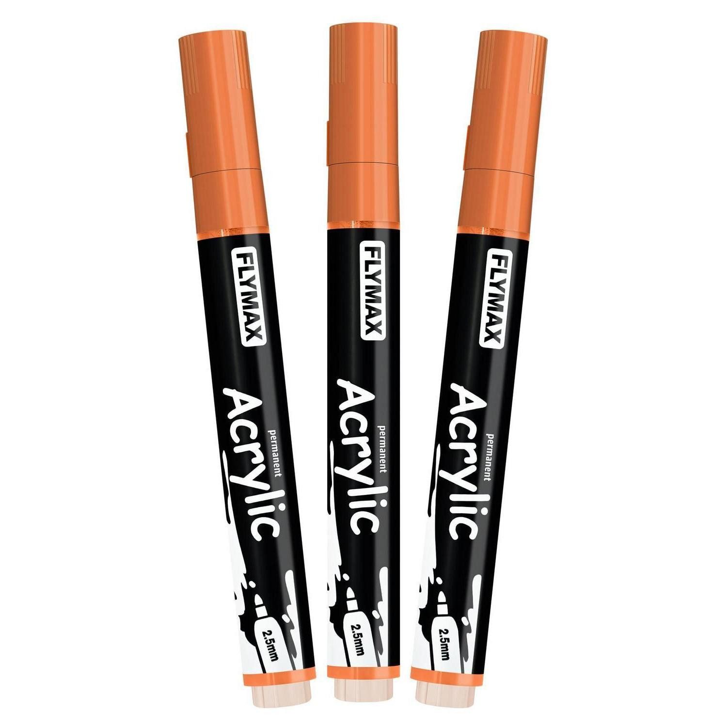 LuxusKollektion Permanentmarker Orange Marker 2,5mm Permanent Wasserfest