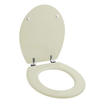 Grafner WC-Sitz WC Sitz aus MDF Motiv Muschel Toilettendeckel, Außenmaße (L x B): ca. 43 x 36,5 cm
