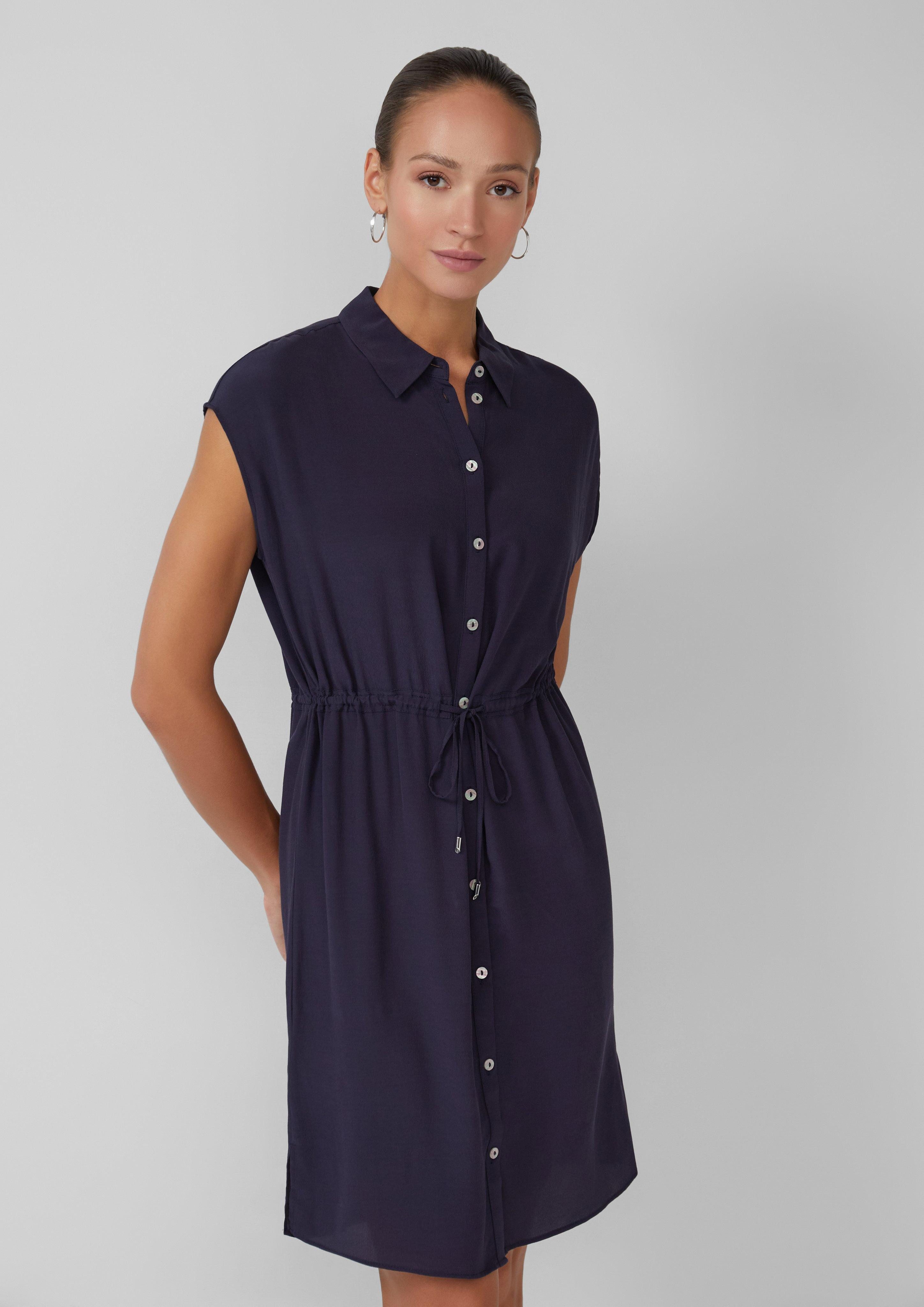 s.Oliver BLACK LABEL Maxikleid Ärmelloses Blusenkleid günstig online kaufen