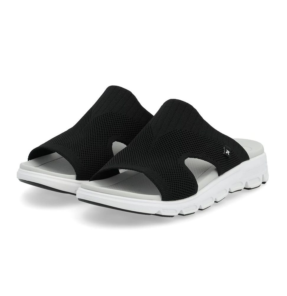 Rieker V8451 Pantoletten schwarz Damen - günstig online kaufen