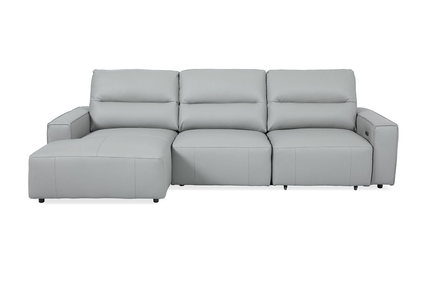 KAWOLA Big-Sofa DORI, Leder motor. Sitzvorzug, Longchair rechts od. links, versch. Farben