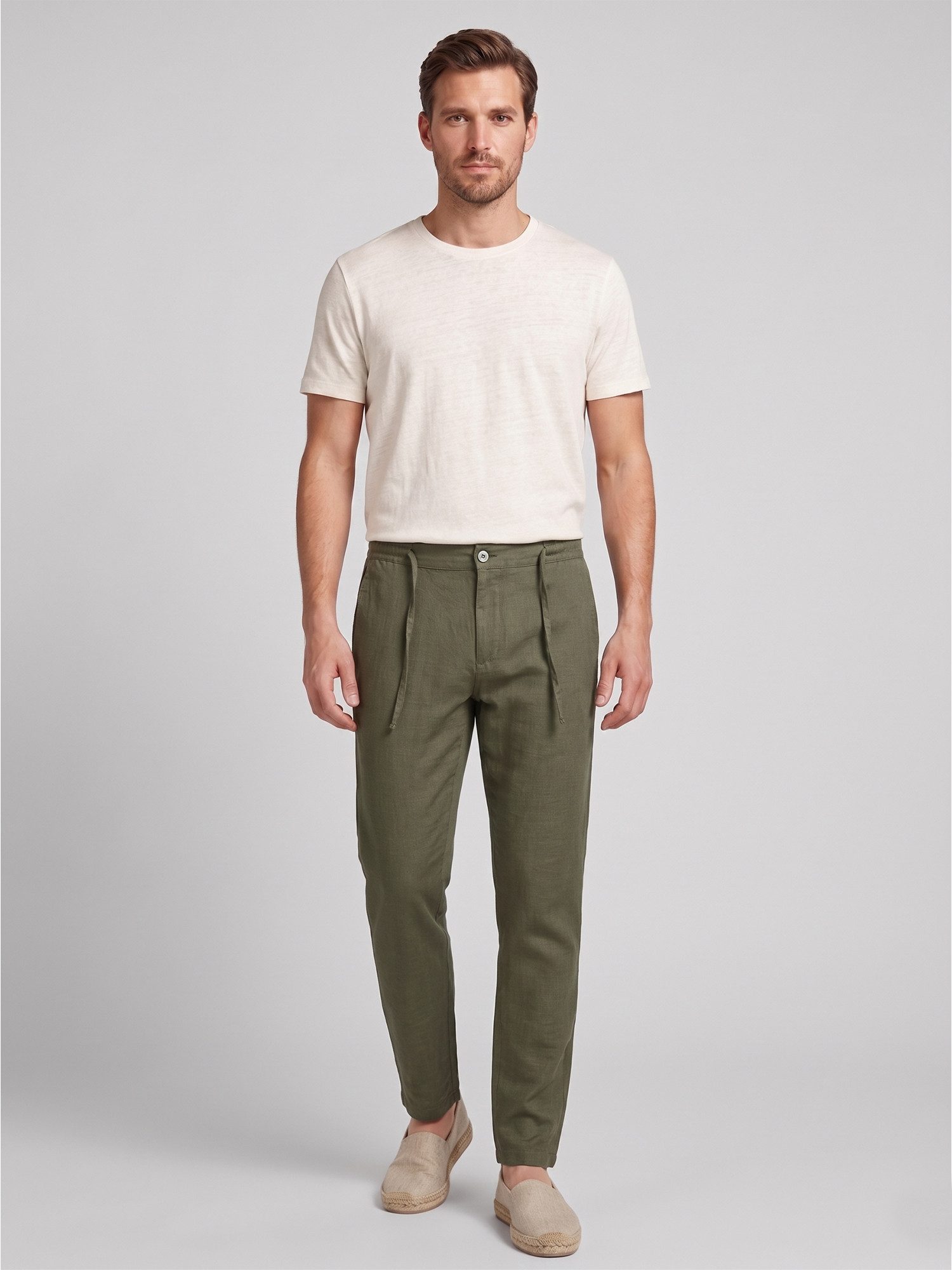 Rock Creek Leinenhose Stoffhose Herren RC-2446 Sommerhose Leinen-Optik – Bild 4 von 5