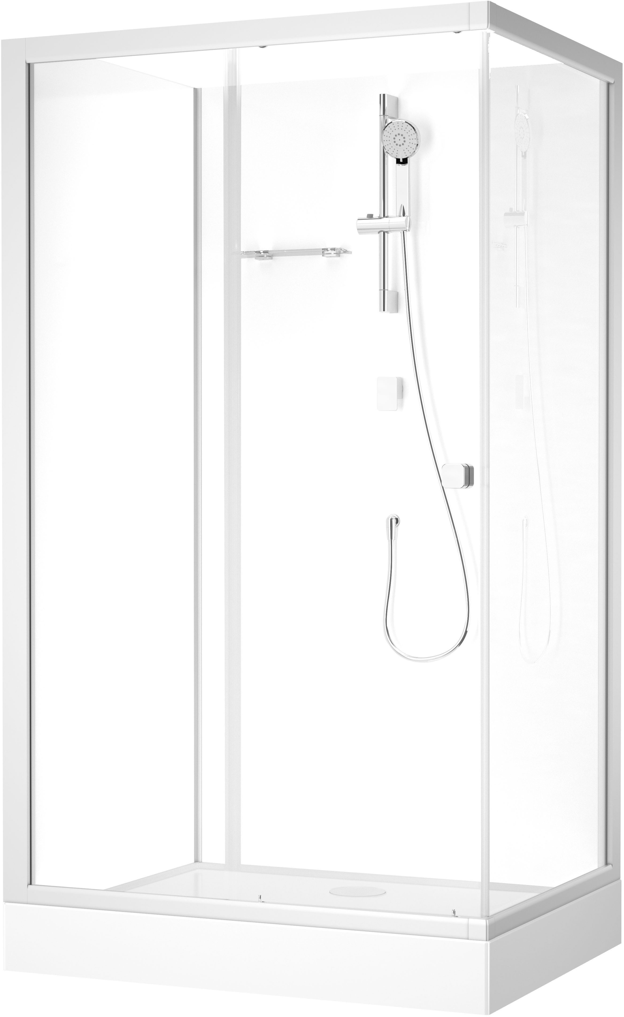Marwell Komplettdusche Fresh Shower Rectangle, BxT: 115x90 cm, mit Fronteinstieg und Gleittüren