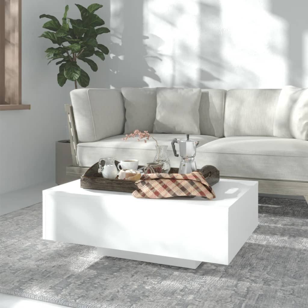 furnicato Couchtisch Moderner 85 x 55 x 31 cm Weiß aus Holzwerkstoff (1-St), Stabiler Beistelltisch mit Ablagefläche für dein Wohnzimmer
