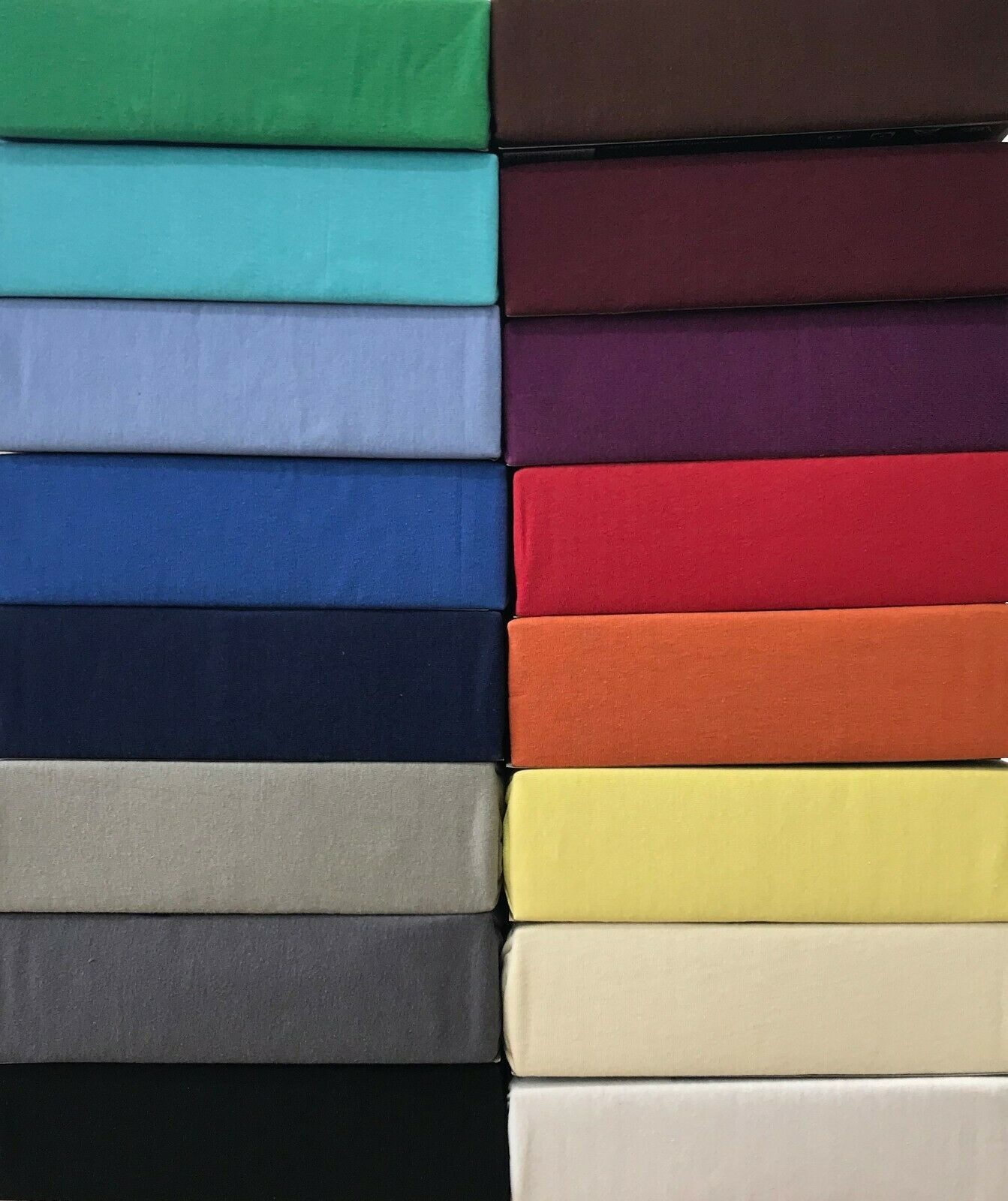 Visaggio Spannbettlaken Jersey aus 100% Baumwolle Boxspringbett / Wasserbett Spannbetttuch, Jersey, Gummizug: rundum, Spannbettlaken, Steghöhe 25 cm – Bild 2 von 3