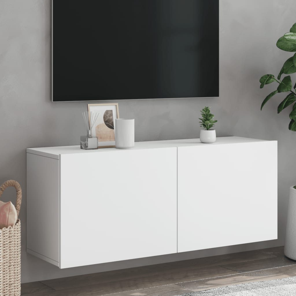 vidaXL TV-Schrank TV-Wandschrank Weiß 100x30x41 cm günstig online kaufen