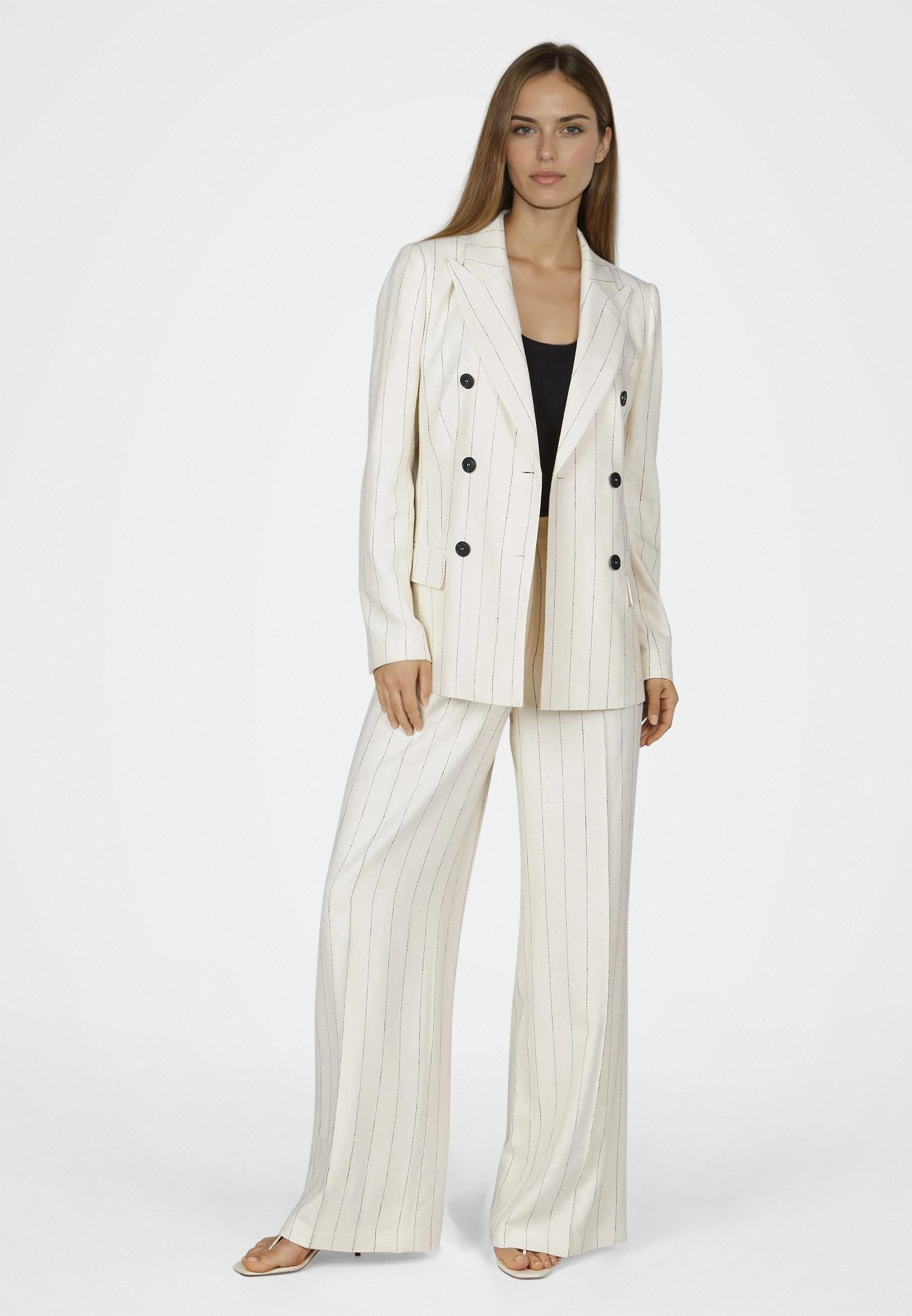 MARC AUREL Longblazer mit Streifenmuster