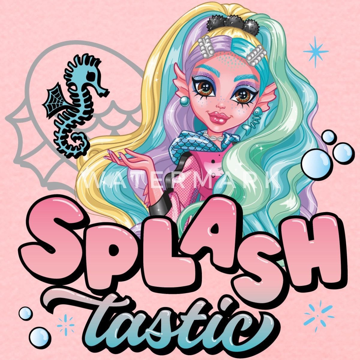 Spreadshirt Hoodie Monster High™ Lagoona Blue Splashtastic Kinder Premium Hoodie (1-tlg)