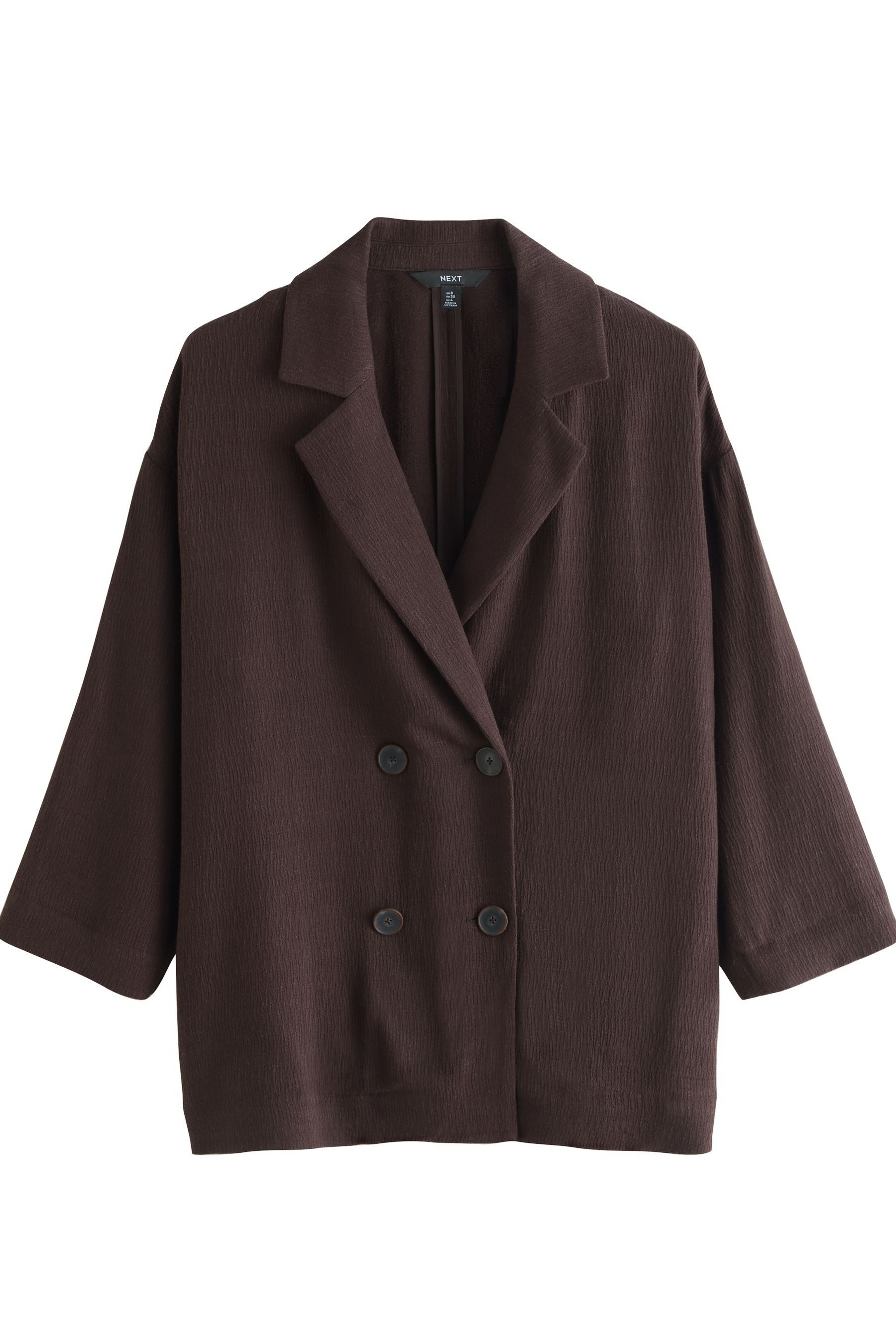 Next Jackenblazer Strukturierte Relaxed Fit Jacke in Knitteroptik (1-tlg) günstig online kaufen