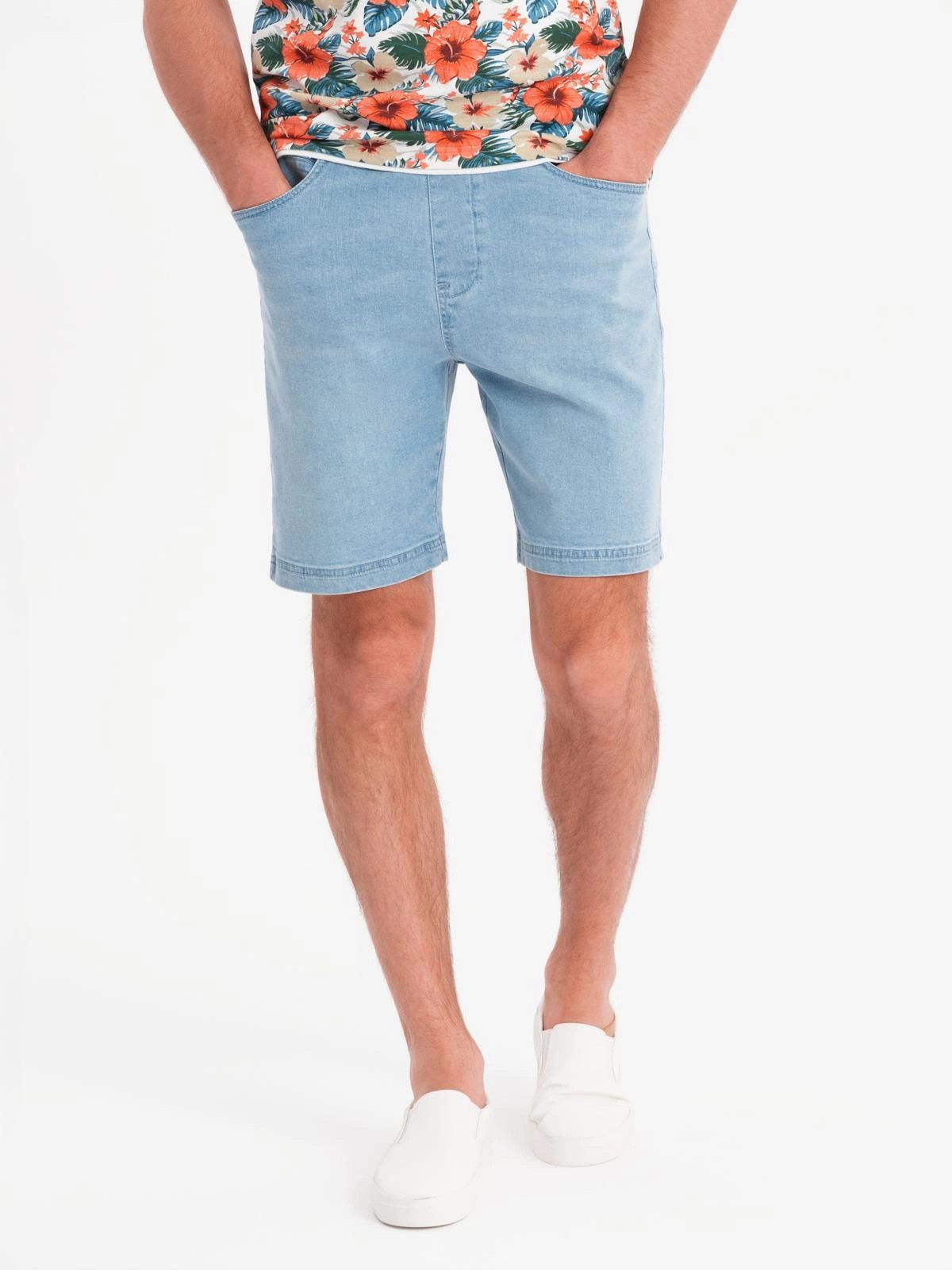 OMBRE Jeansshorts Herrenshorts mit elastischem Bund günstig online kaufen