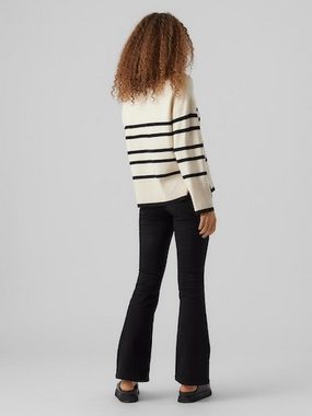 Vero Moda Rundhalspullover VMSABA LS O-NECK STRIPE PULLOVER GA NOOS mit Streifenmuster