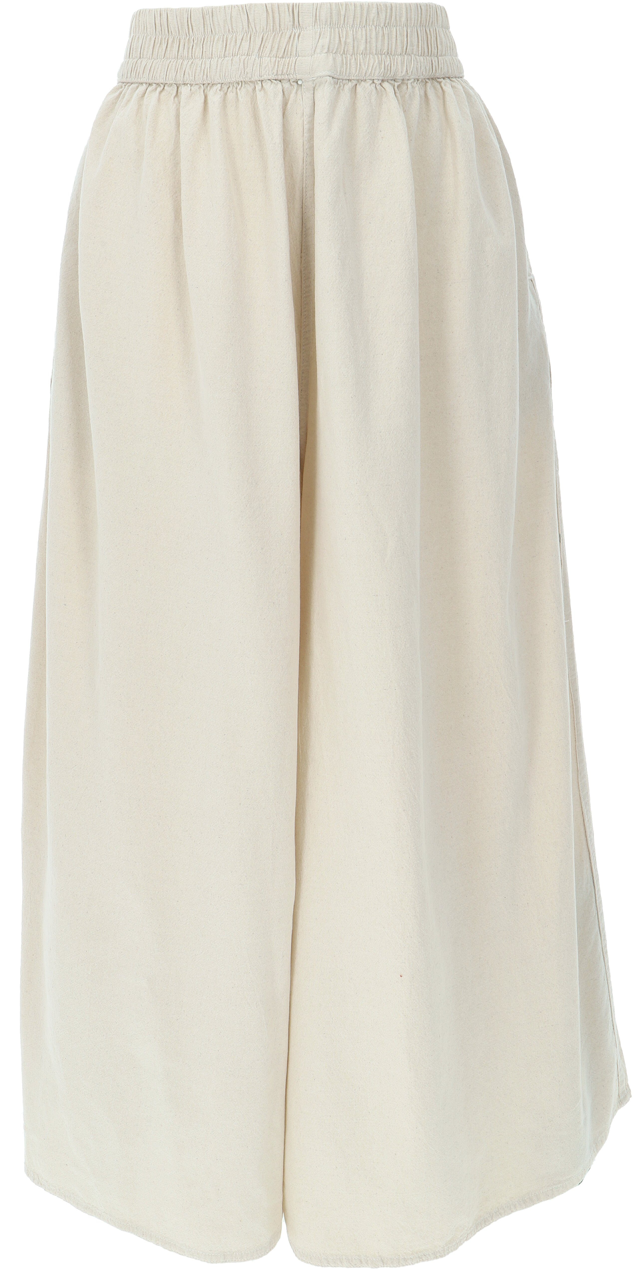 Guru-Shop Relaxhose Bequeme Palazzohose, weite Marlenehose, Boho.. alternative Bekleidung