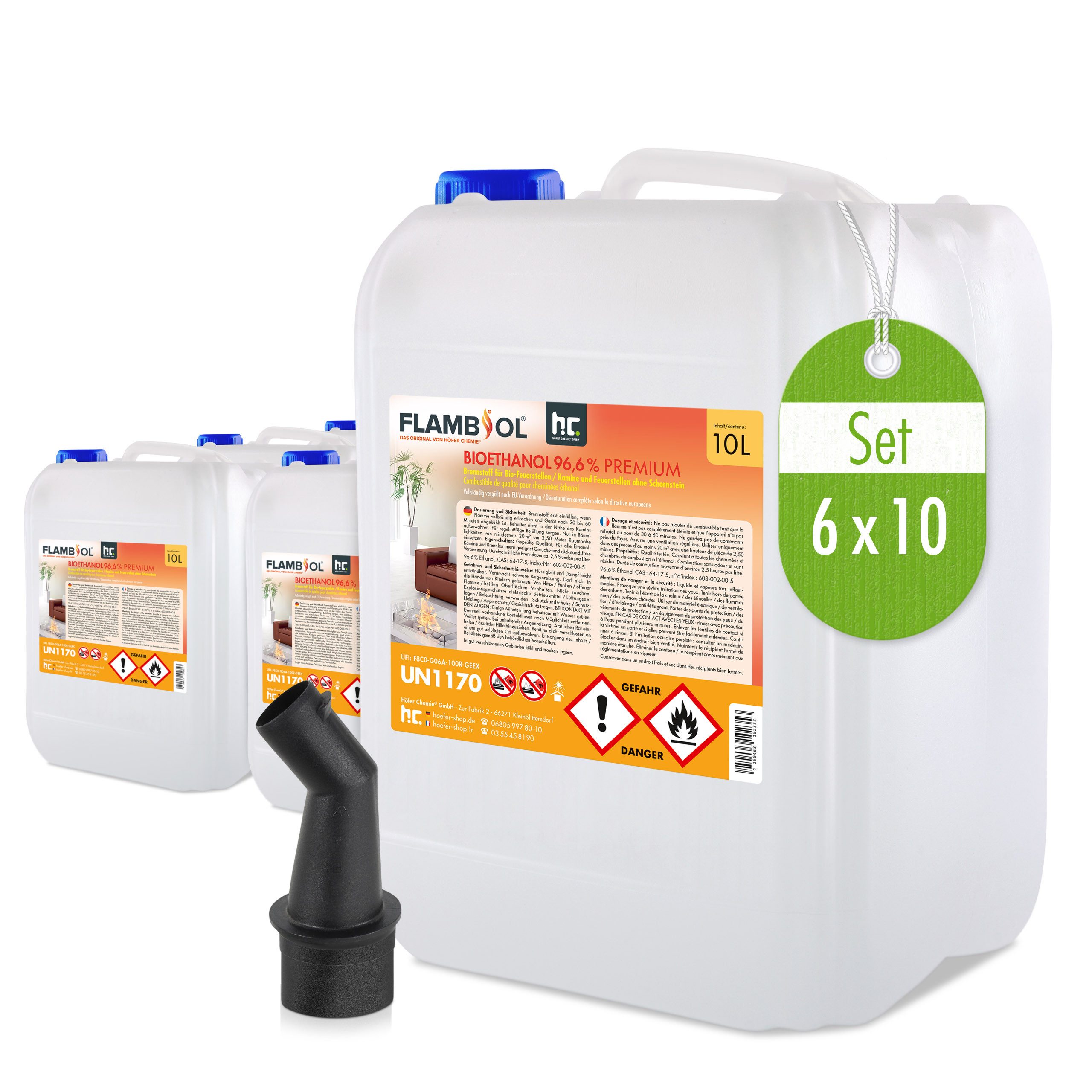 Höfer Chemie GmbH Bioethanol 6x 10 günstig online kaufen