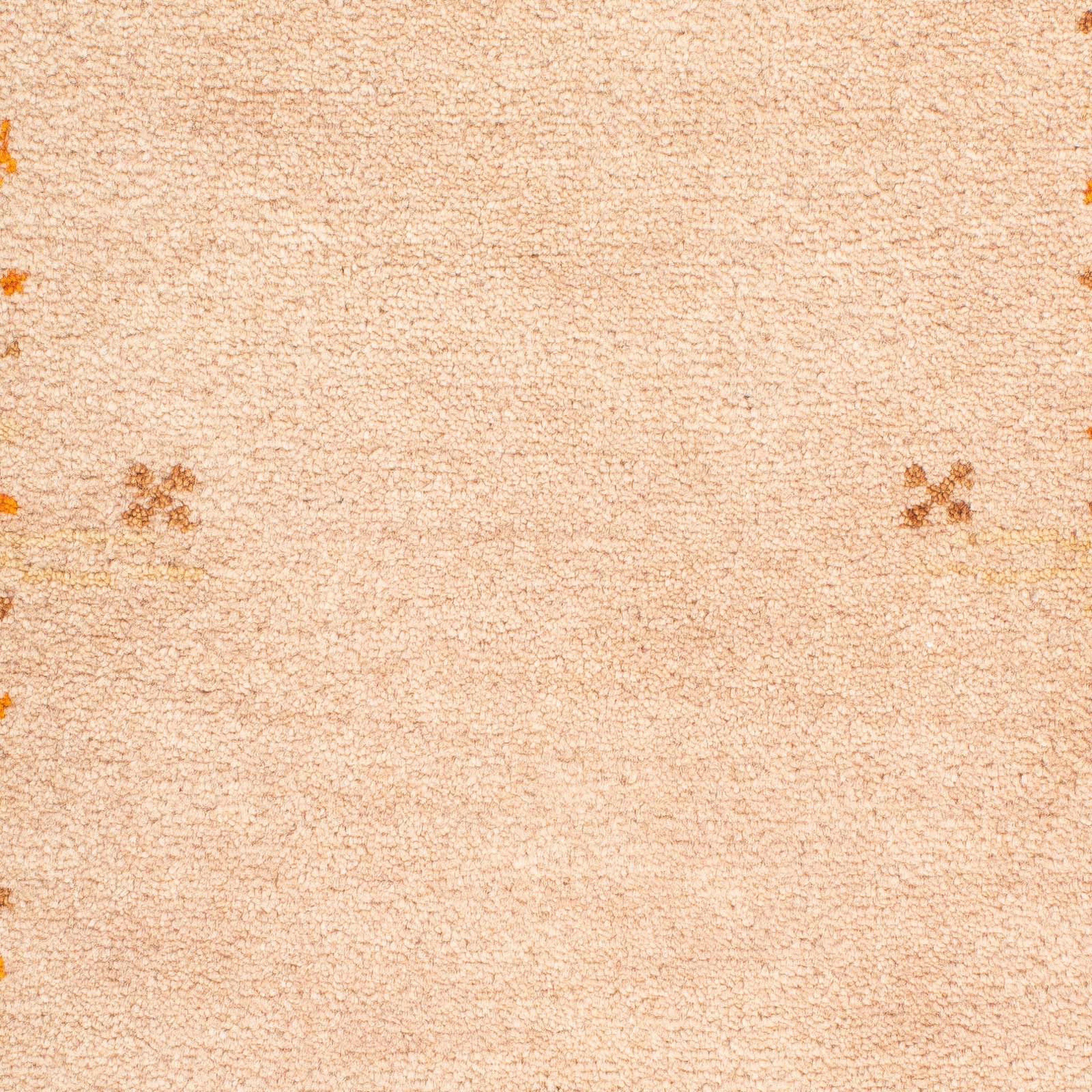 Wollteppich Gabbeh - Indus - 18 Handgeknüpft, morgenland, mit cm - Wohnzimmer, mm, beige, 70 Einzelstück rechteckig, Höhe: 140 Zertifikat x