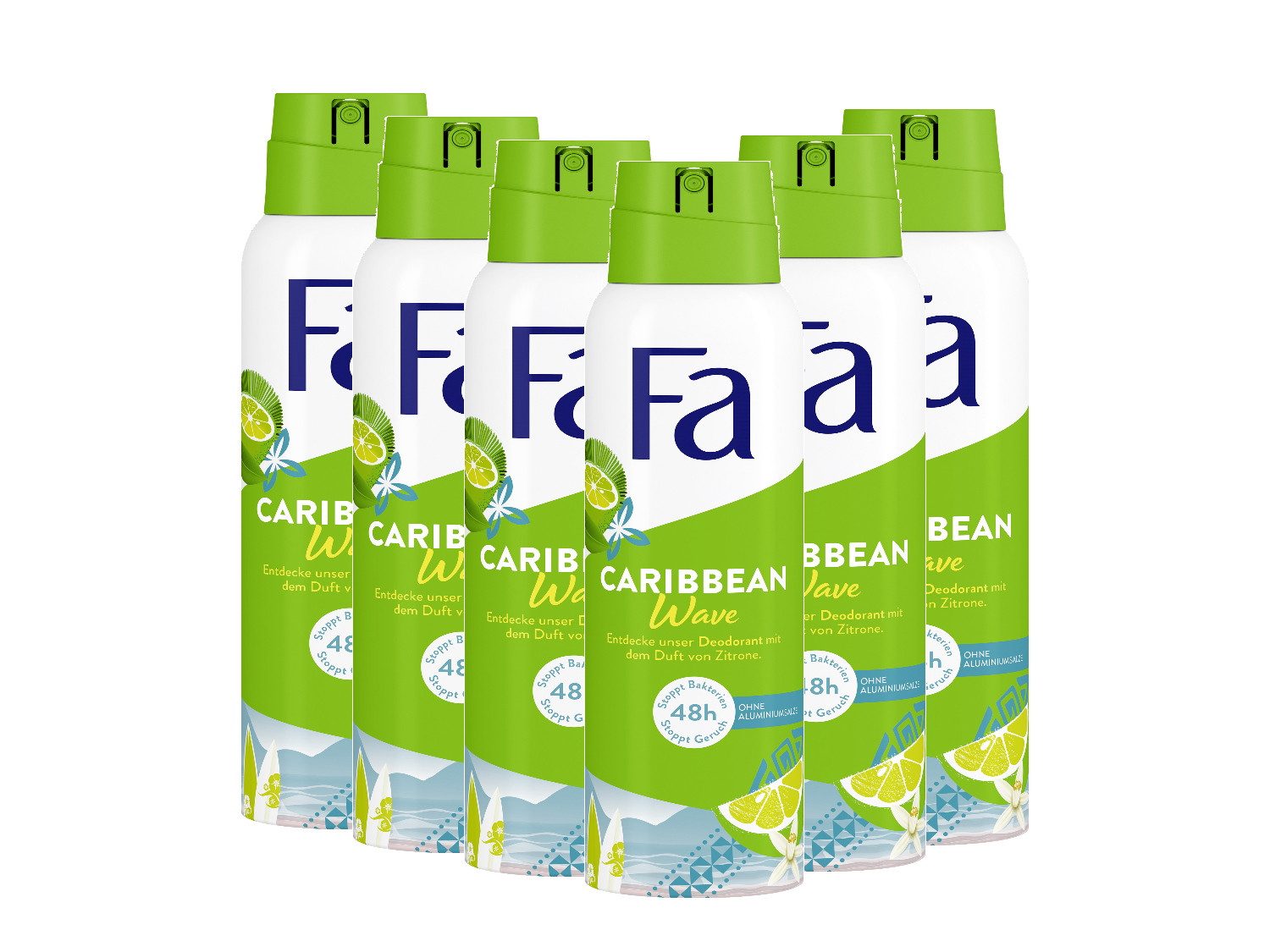 Deo-Spray Caribbean Wave 6 x 150 ml
