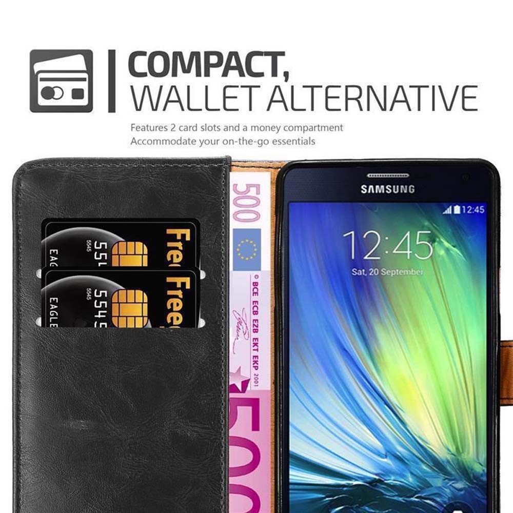 Cadorabo Handyhülle für Samsung Galaxy A7 2015 Hülle Samsung Galaxy A7 2015, Klappbare Handy Schutzhülle - Hülle - mit Standfunktion und Kartenfach