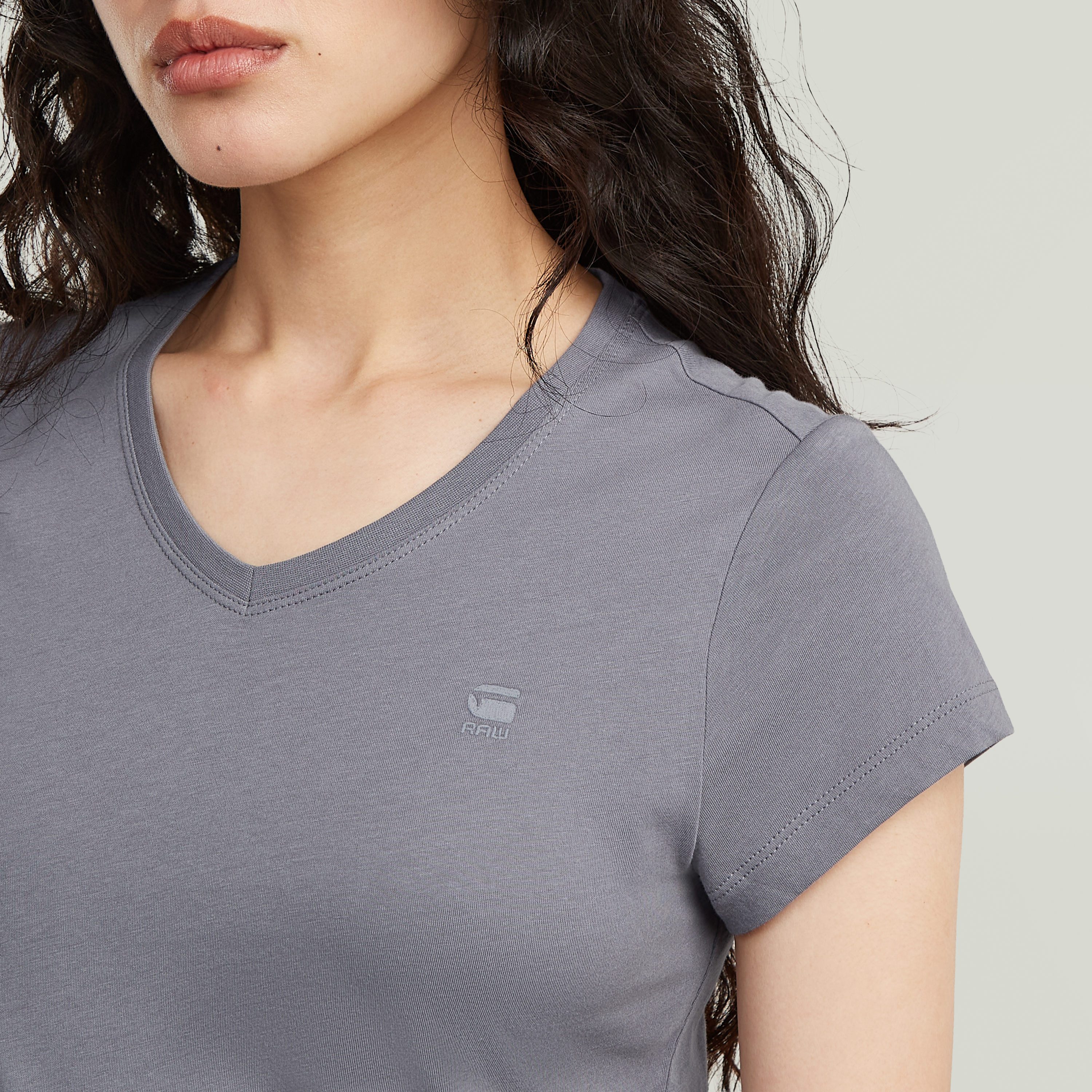 G-STAR V-Shirt Eyben mit Label