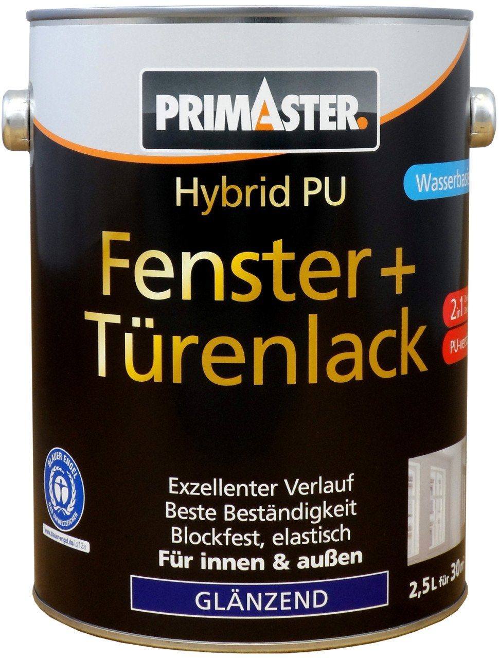 Lack Primaster Hybrid-PU Fenster- u. Türenlack 2,5 L