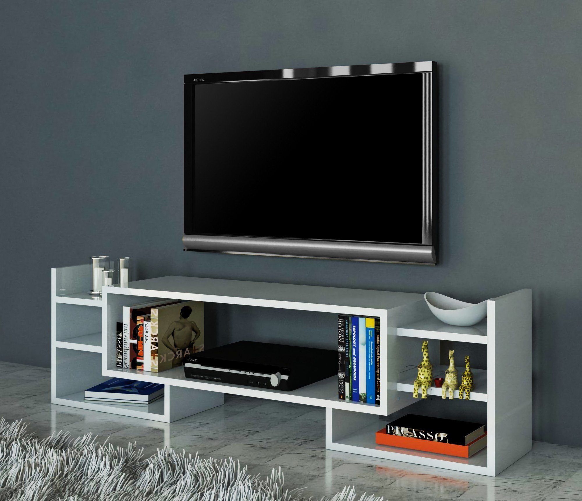 Skye Decor TV-Schrank Schränke, 38,2x115x29,6 cm, 100% Melaminbeschichtete Partikelplatte