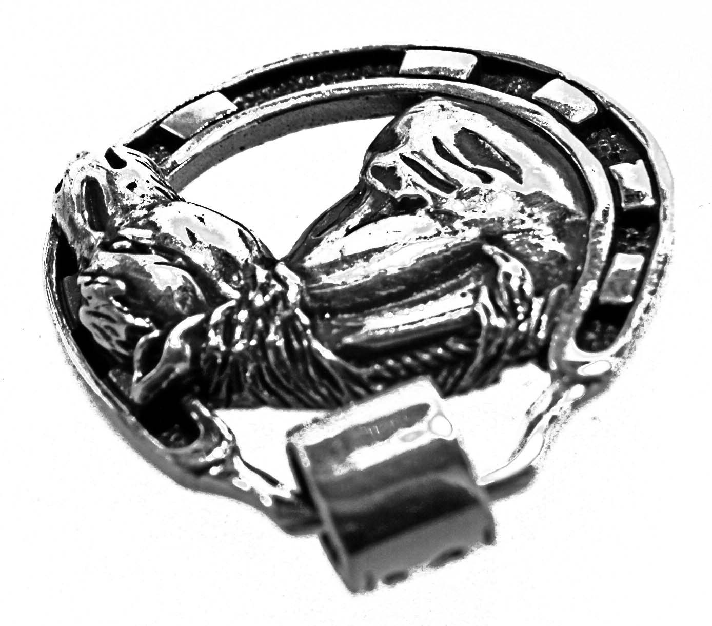 Silber Leather Kiss Anhänger Pferd Pferdanhänger Pferde of Nr. 412 Pferdeanhänger 925 Horse Kettenanhänger
