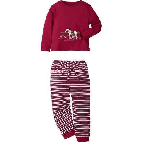 Erwin Müller Pyjama Kinder-Schlafanzug Interlock-Jersey Streifen