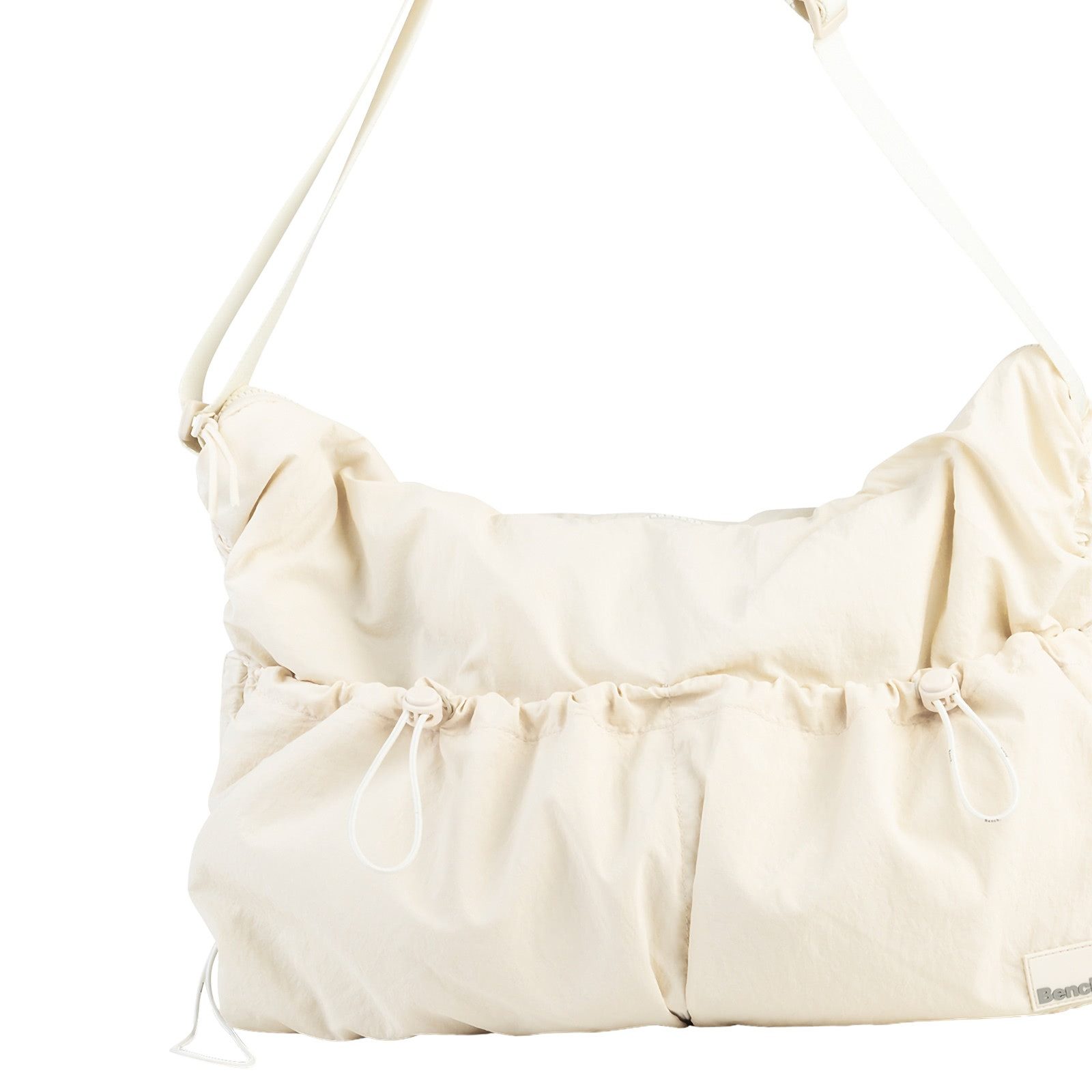 Bench. Umhängetasche Bench Umhängetasche Nylon washed beige (Umhängetasche), Damen Umhängetasche Nylon, washed, beige, weiß ca. 54cm x ca. 10cm