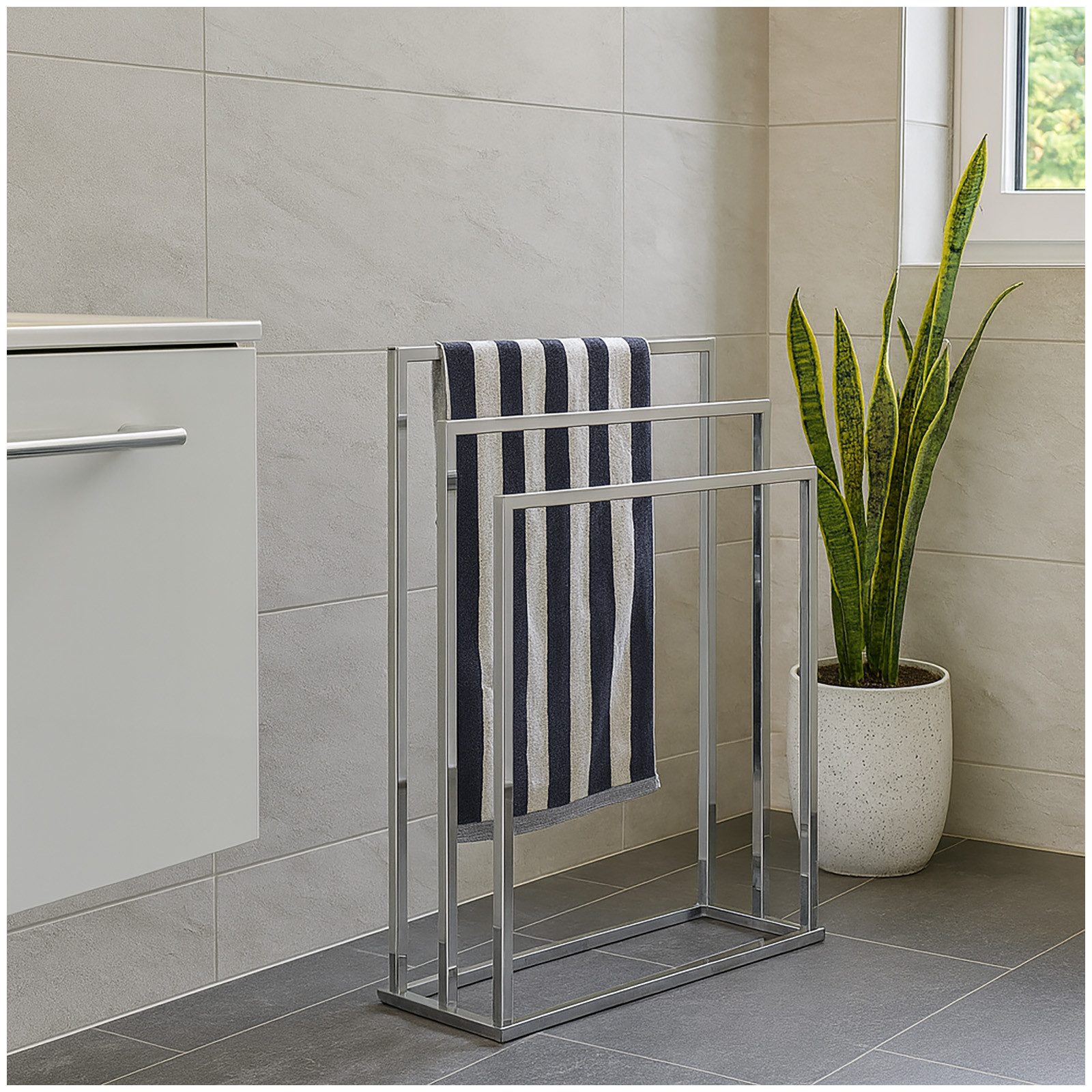 HTI-Living Handtuchhalter Handtuchhalter mit 3 Stangen, Handtuchständer günstig online kaufen