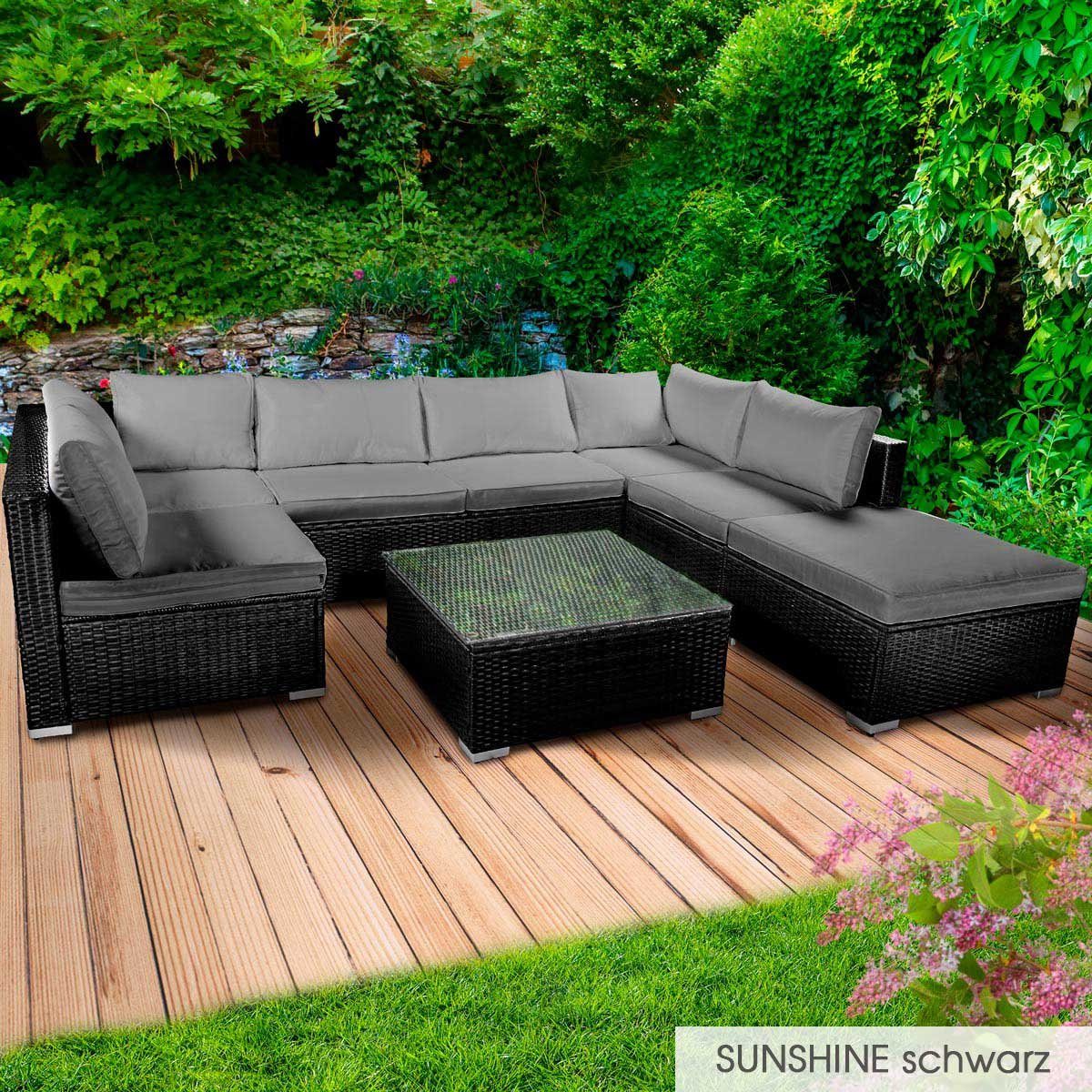 BRAST GartenloungeSet Sunshine für 5 Personen inkl. extra Dicke Kissen