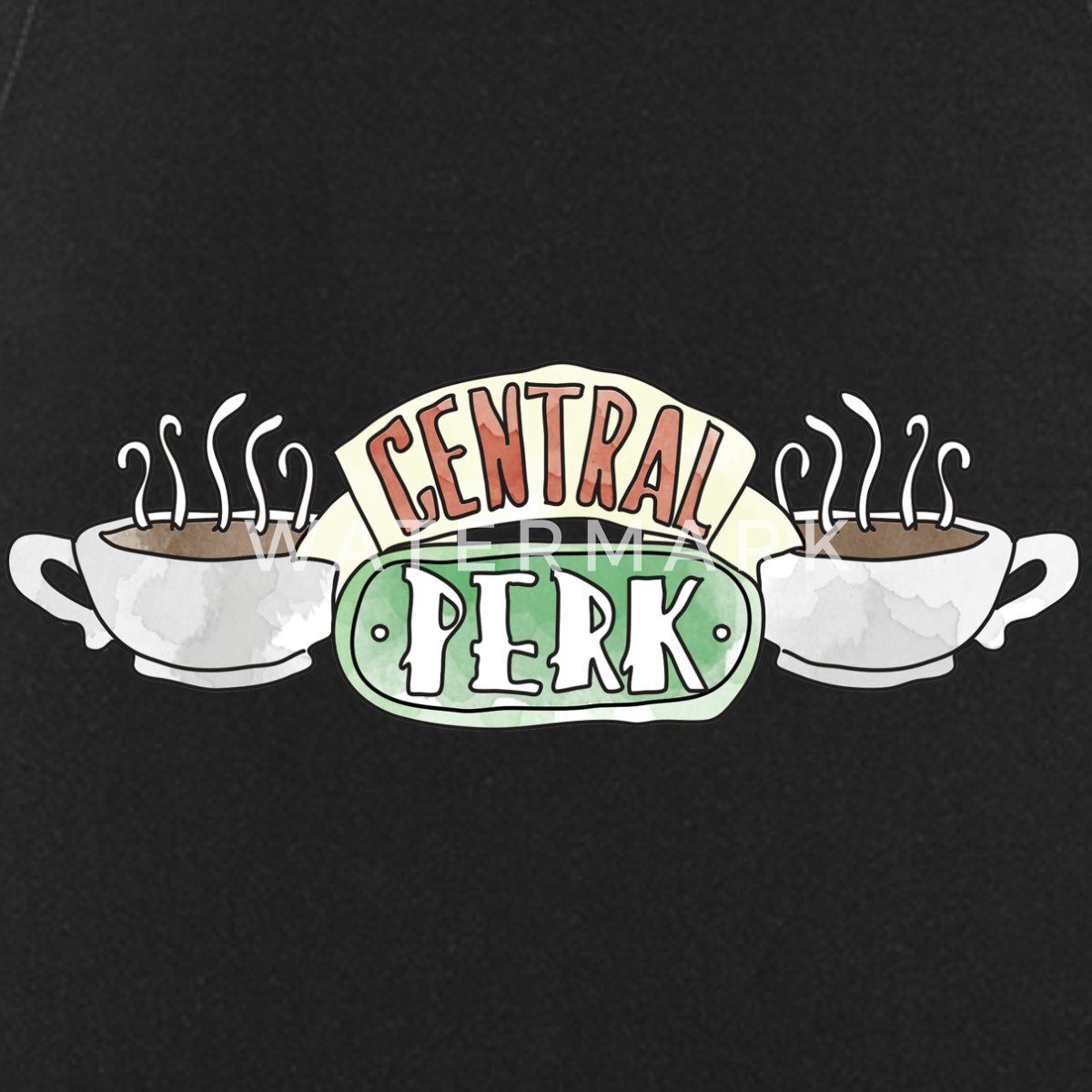 Spreadshirt Kochschürze Friends Central Perk Logo Sketch Kochschürze, (1-tl günstig online kaufen