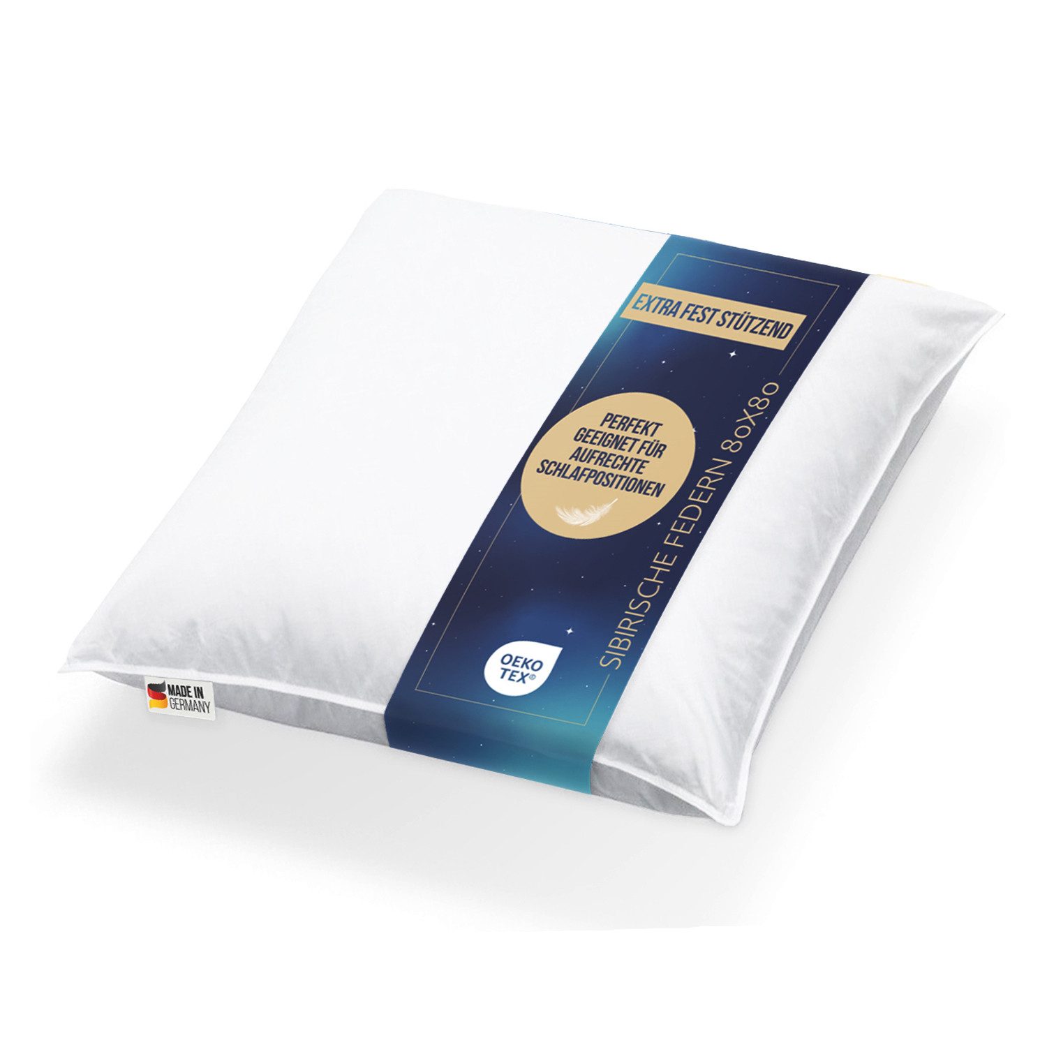 Bettenhaus Breuer Federkopfkissen Extra dickes Kopfkissen 1600g 100% neue s günstig online kaufen