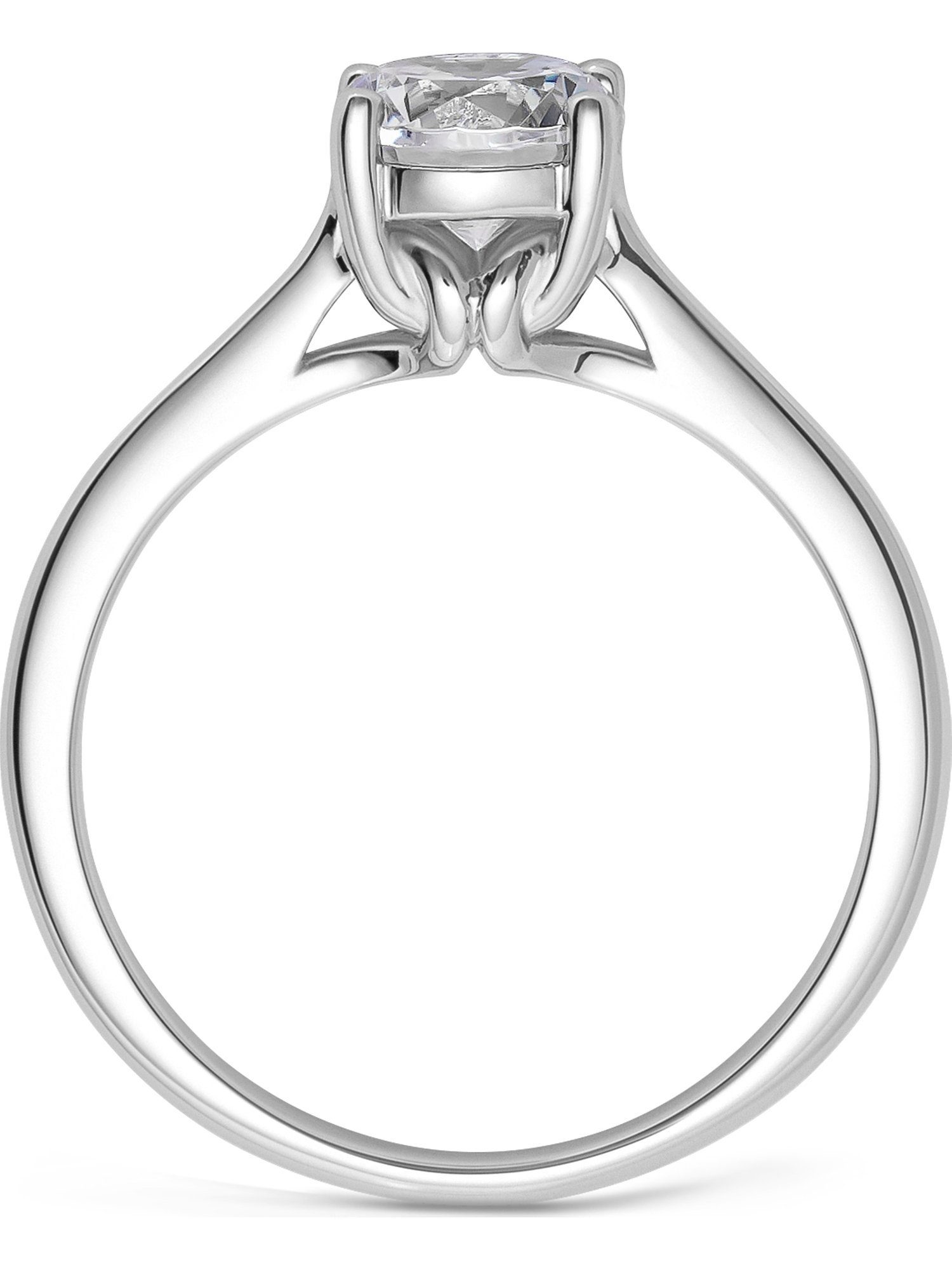 FAVS Fingerring FAVS Damen-Damenring 1 silber Farbstein, Zirkonia