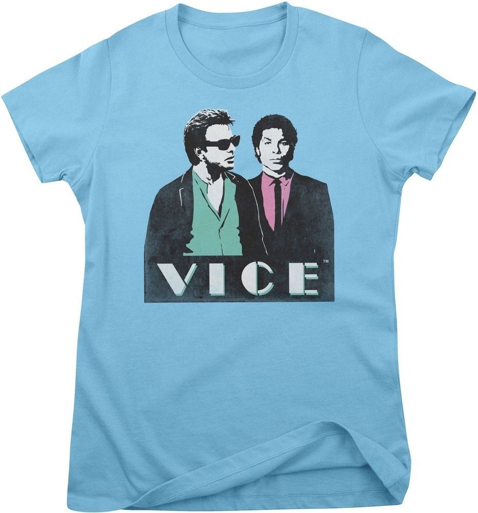 Miami Vice T-Shirt Crockett & Tubbs Vice Girly Tee