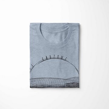 Sinus Art T-Shirt Vintage Herren T-Shirt Zeppelin