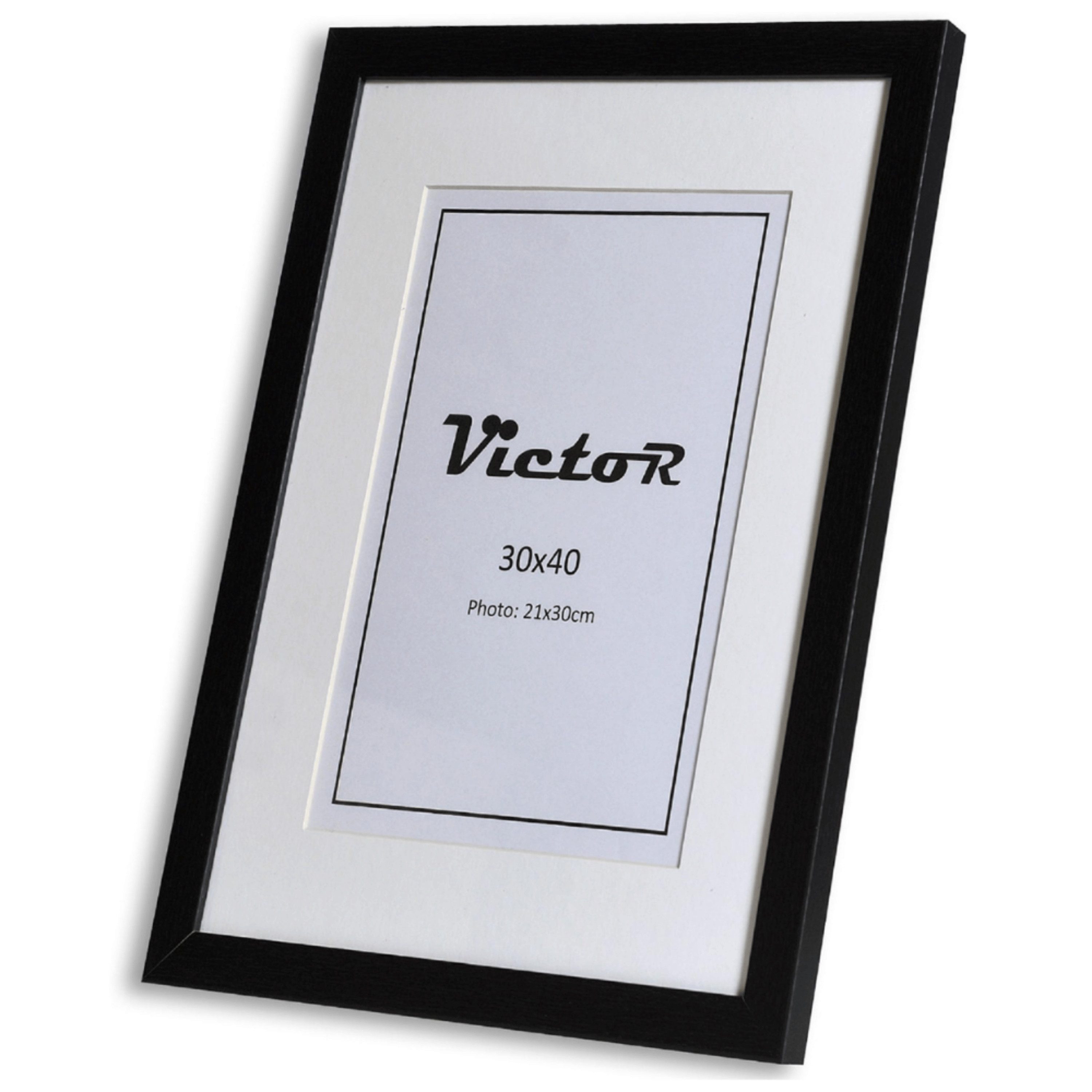 Victor (Zenith) Bilderrahmen Richter, Bilderrahmen Schwarz 30x40 cm mit 20x günstig online kaufen