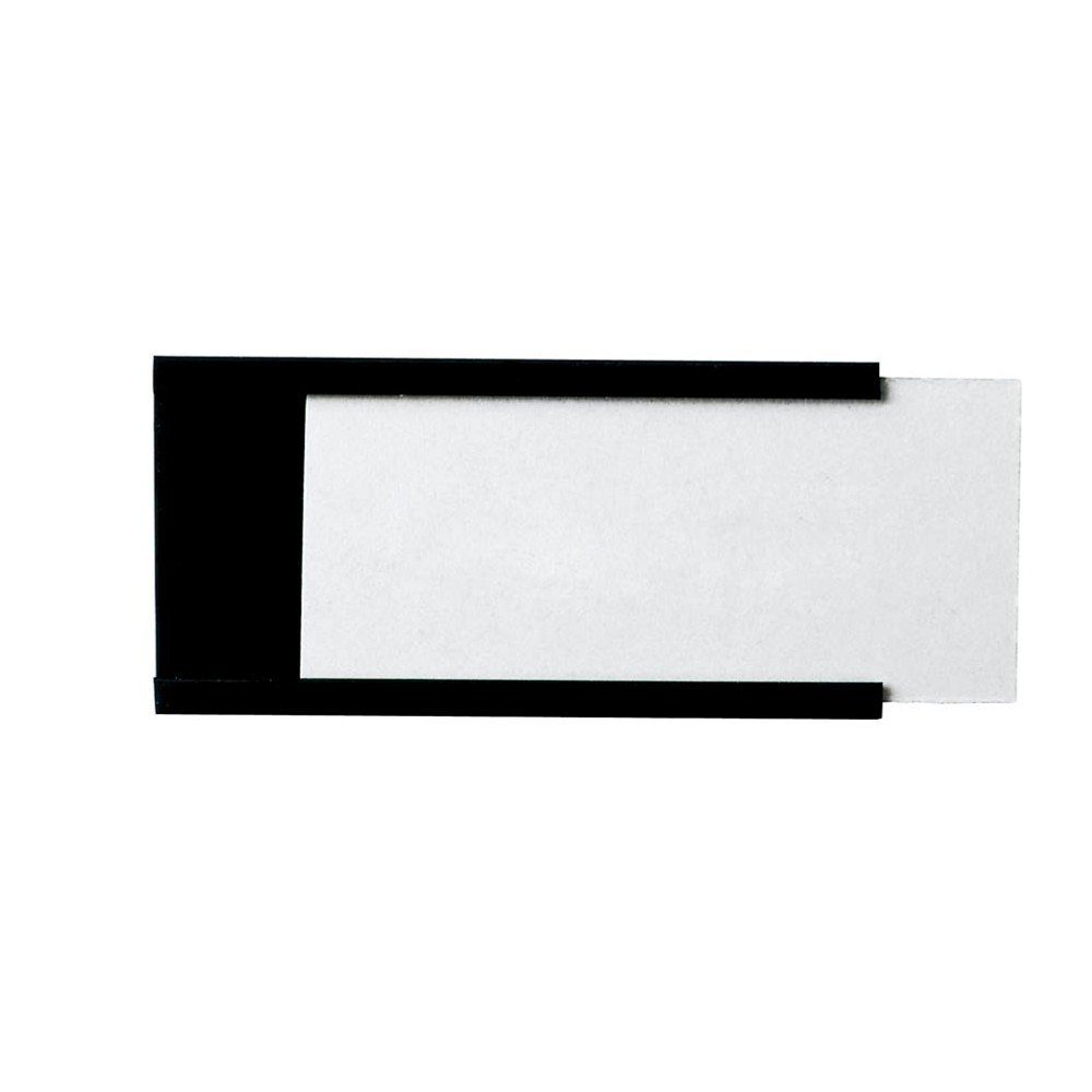 LEGAMASTER Etiketten 24 Etikettenträger Etikettenhalter magnetisch 9x3cm, Magnetisch, Beschriftungsschild auswechselbar, C-Profil flach