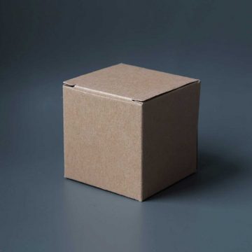 Malantis Geschenkbox Schachteln aus Silphie Papier braun - Gastgeschenk Box - 6 x 6 x 6 cm (quadratische Boxen für Adventskalender, Gastgeschenke, Kosmetik, Schmuck, 10 St), Silphie Papier
