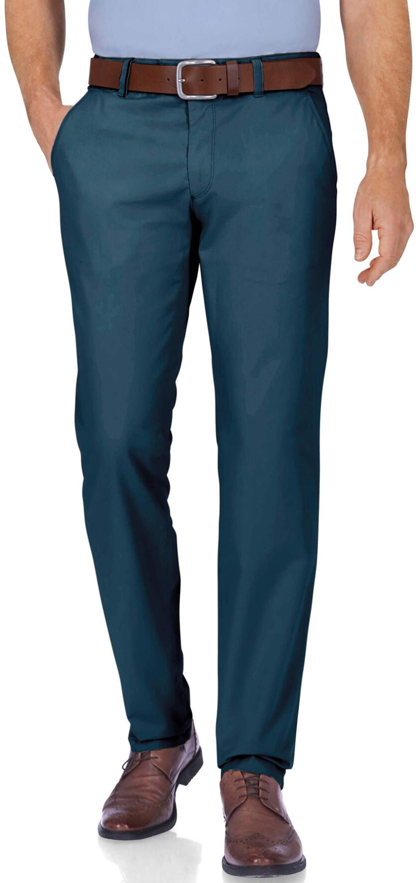 EUREX by BRAX Chinos EUREX BY BRAX Baumwoll-Stretch- Hose Jim marine Chino blue blue