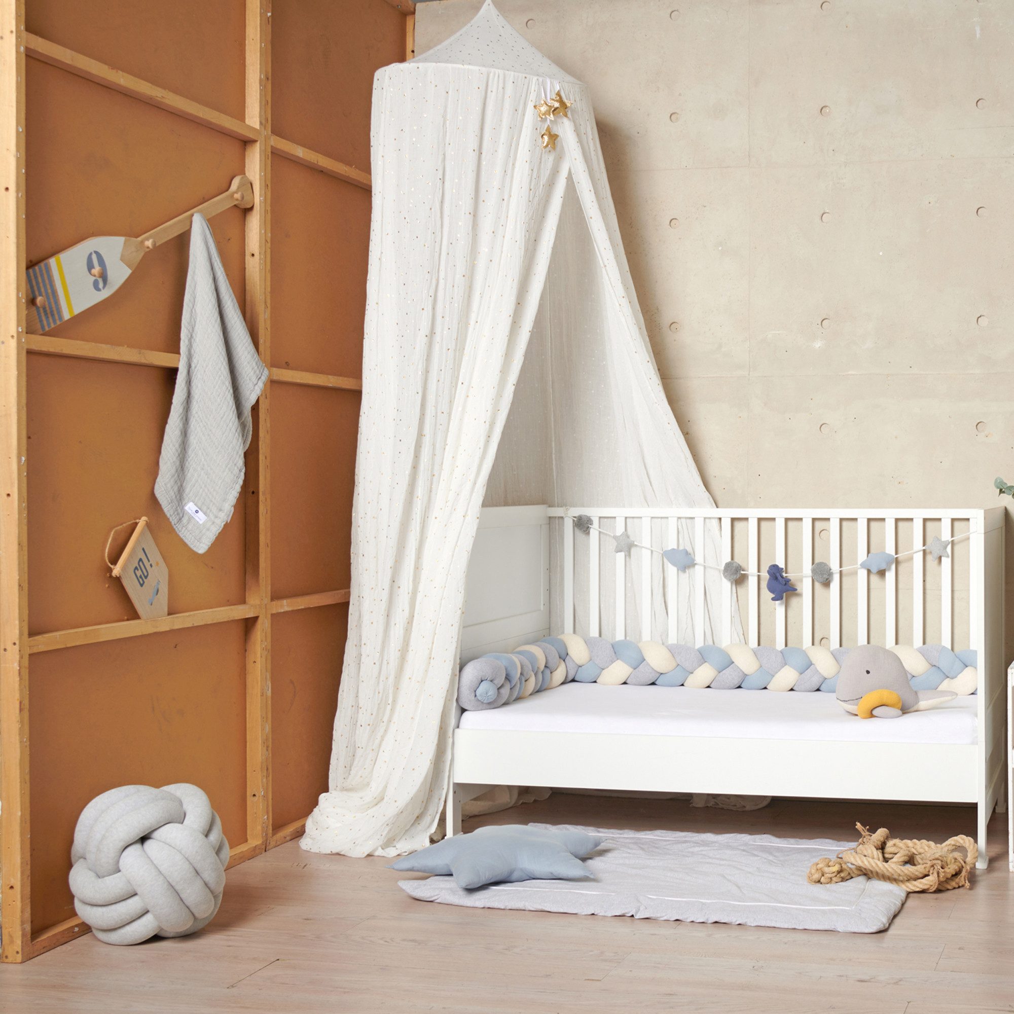 Nordic Coast Company Wanddekoobjekt Baby Wandgirlande Dino Schwan Flamingo Pompom, Babyzimmer Deko Wand Deko Kinderzimmer Baby Geschenk