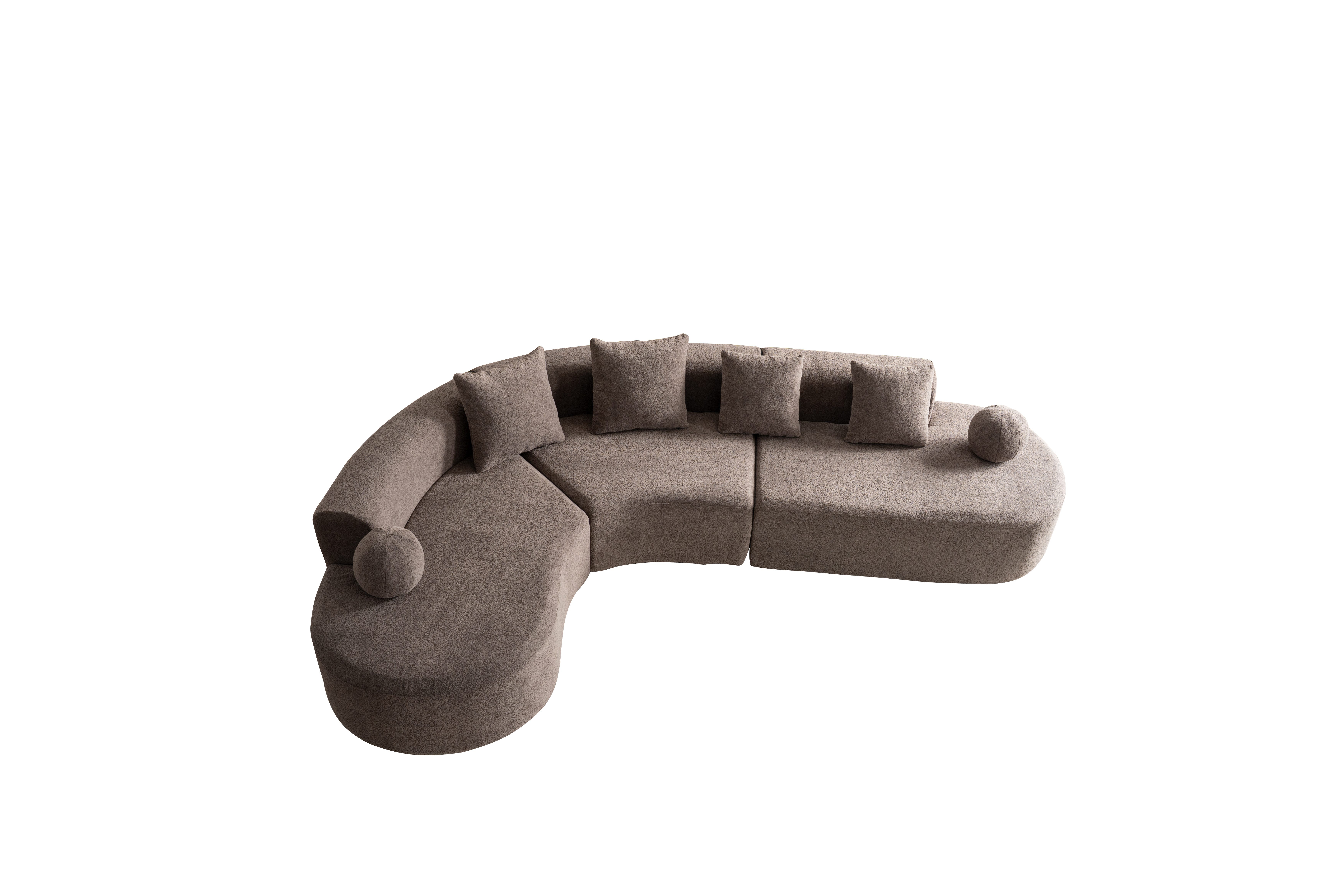 REDOM Ecksofa L-förmiges Sofa,Loungesofa, mit bequemen Kissen 1 Teile