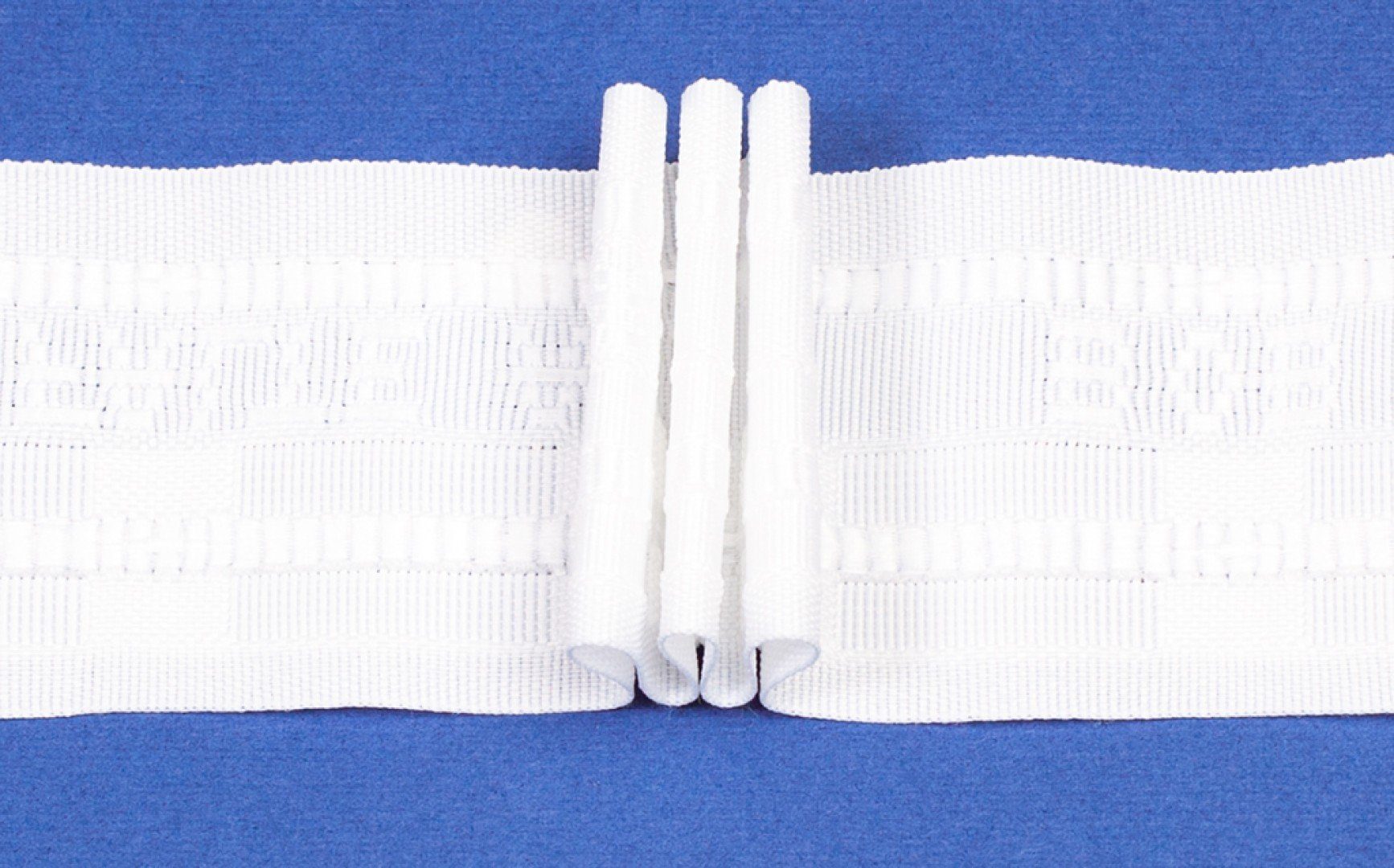 rewagi Gardine Universal Minifalten - Variabel / Breite: 50 mm / weiß - L096, Verkaufseinheit: 5 Meter