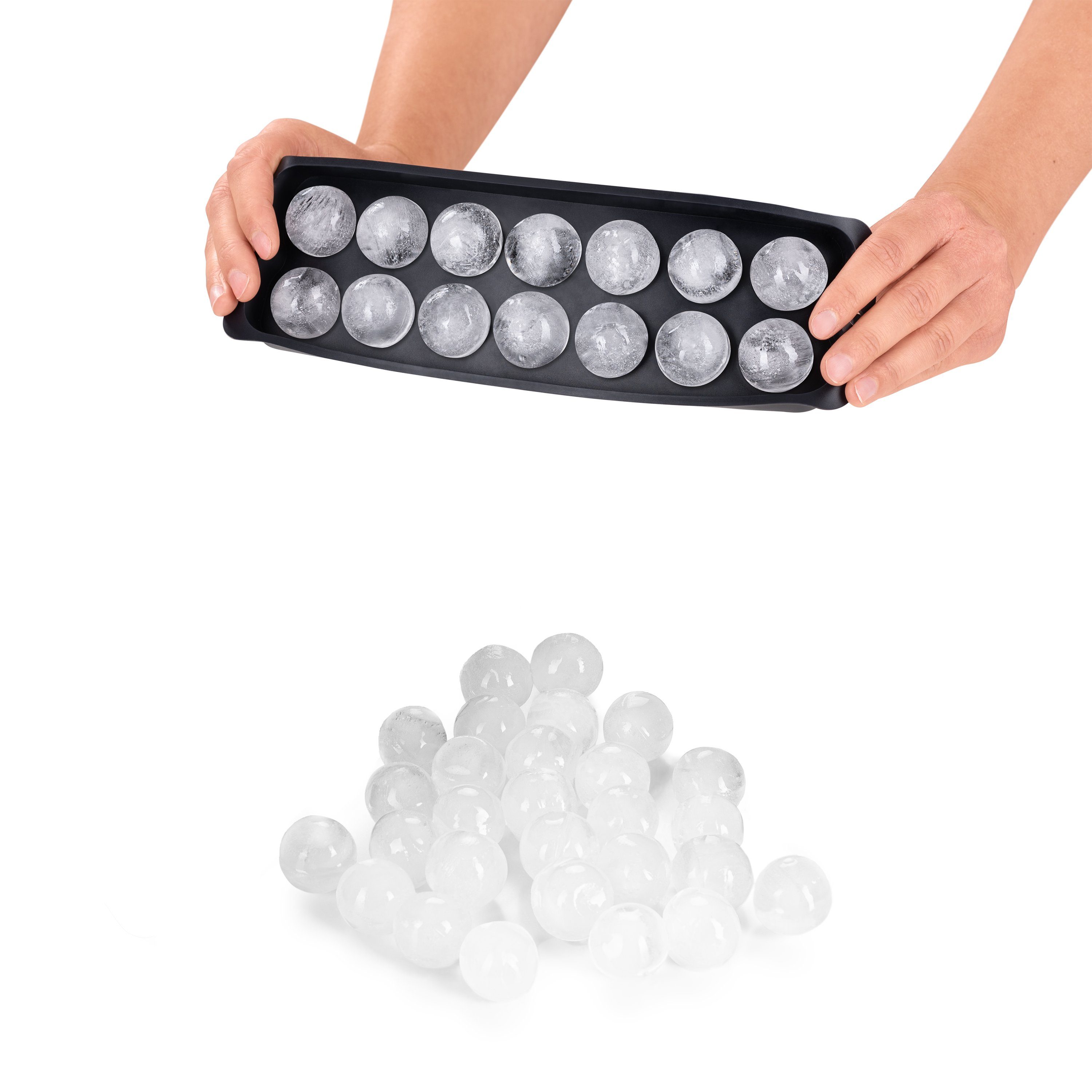 Silikon 2x14er Eiskugelform Kugelgröße Grau Eiswürfelform & BPA M, frei, Eiswürfelform Blumtal Gelb Pack, der - Eiswürfel Leichtes Herauslösen Kugeln