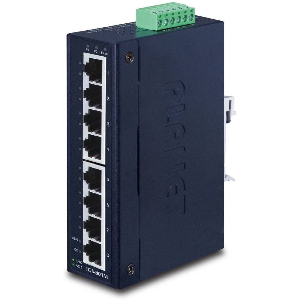 PLANET TECHNOLOGY PLANET IGS-801M Managed Industrial 8-Port Gigabit Ethernet Switch Netzwerk-Switch