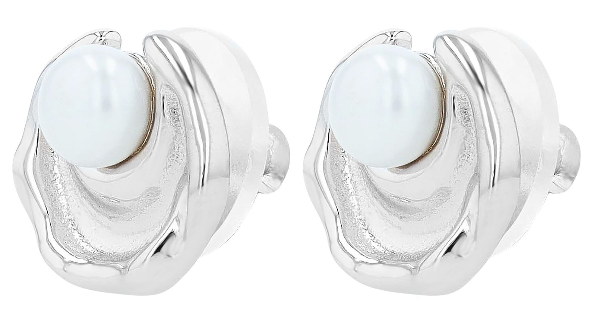 Paar Ohrhänger Ohrringe – Ohrstecker aus 925 Silber mit Süßwasserperle